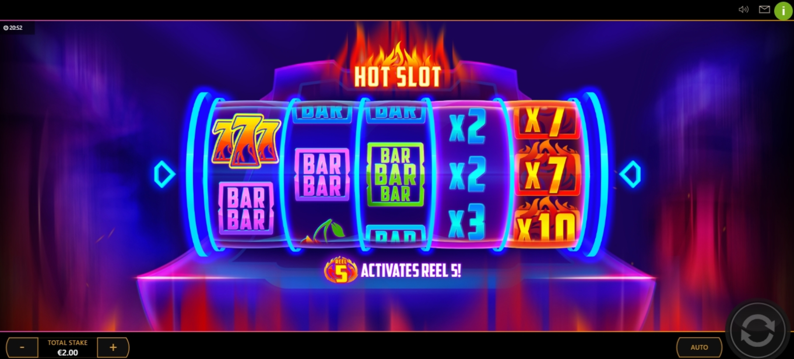 Reels in Hot Slot Slot Game by Cayetano Gaming