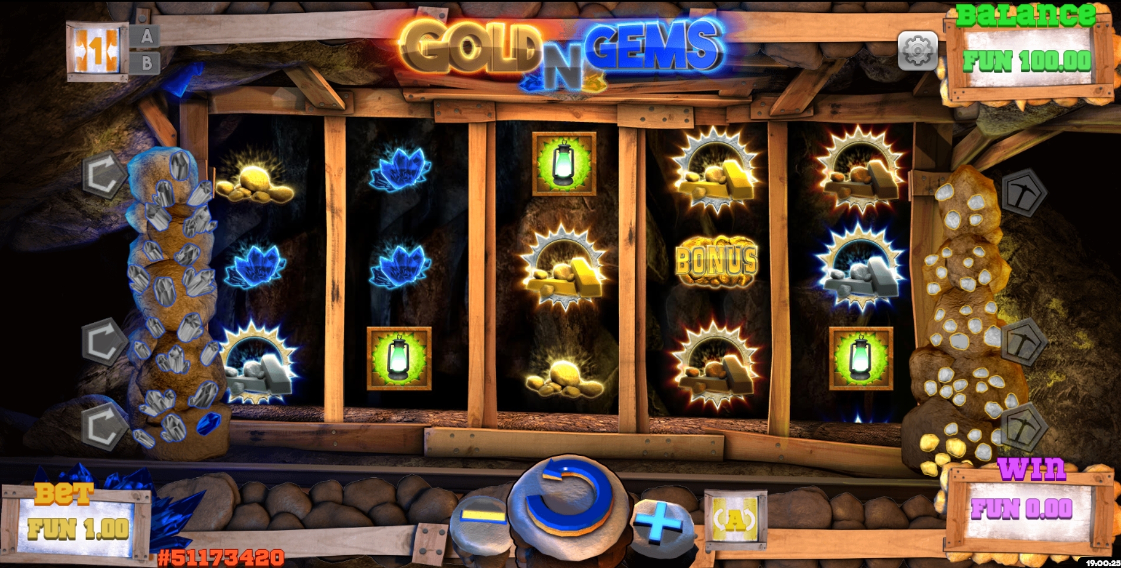 Reels in Gold and Gems Slot Game by Concept Gaming