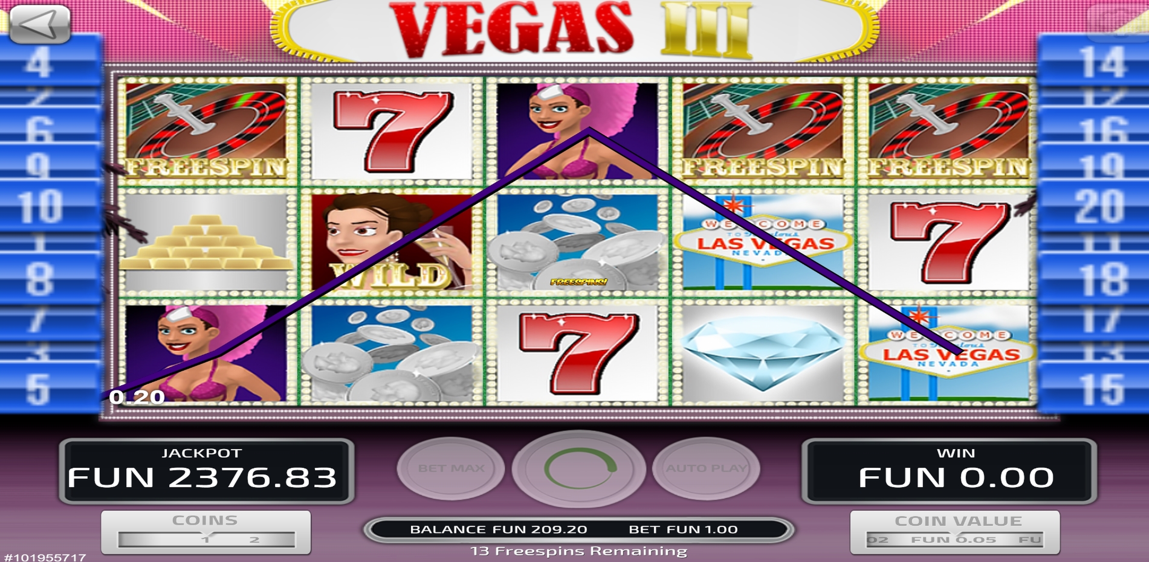 Win Money in Vegas III Free Slot Game by Concept Gaming