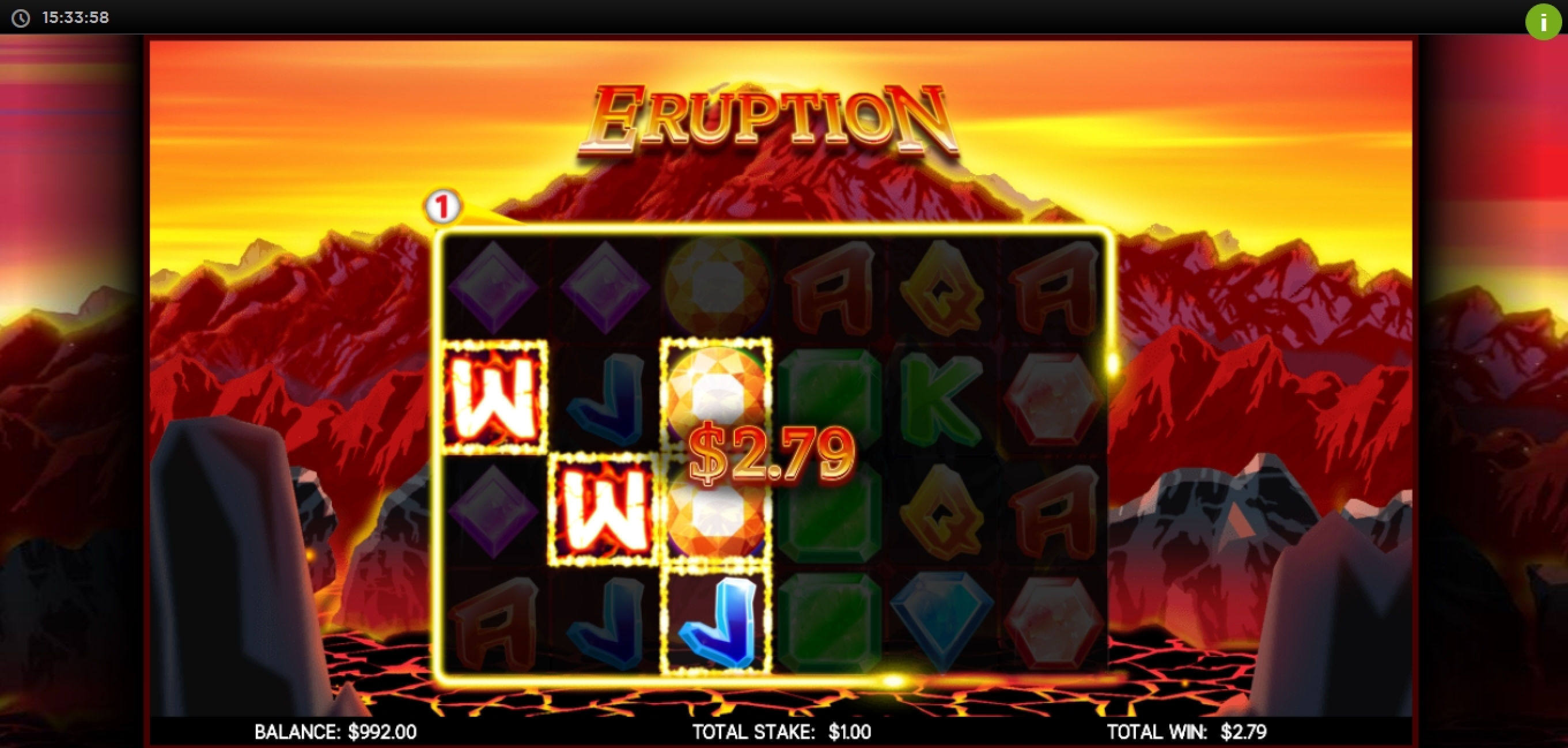 Win Money in Eruption Free Slot Game by CORE Gaming