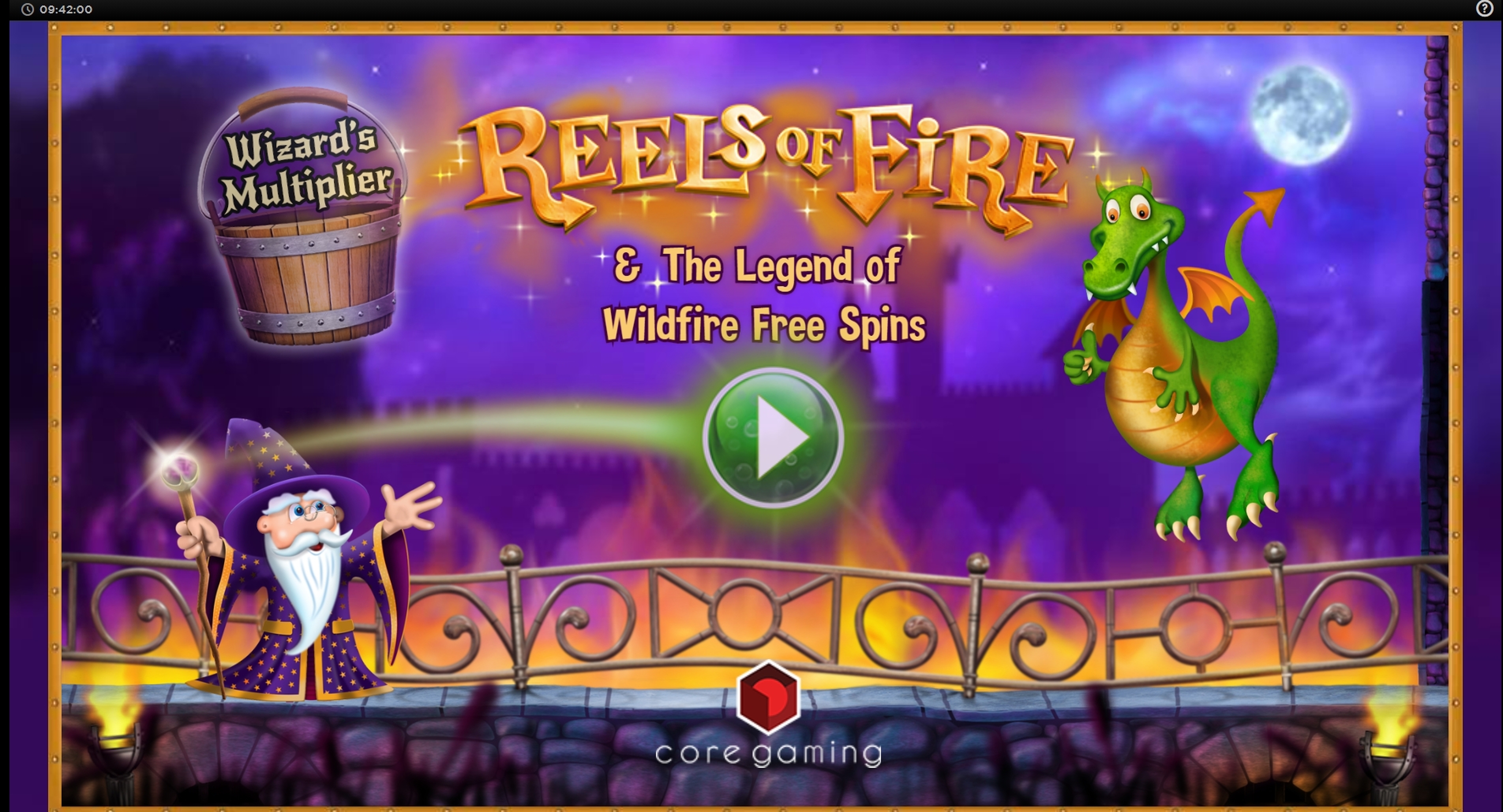 Play Reels of Fire Free Casino Slot Game by CORE Gaming