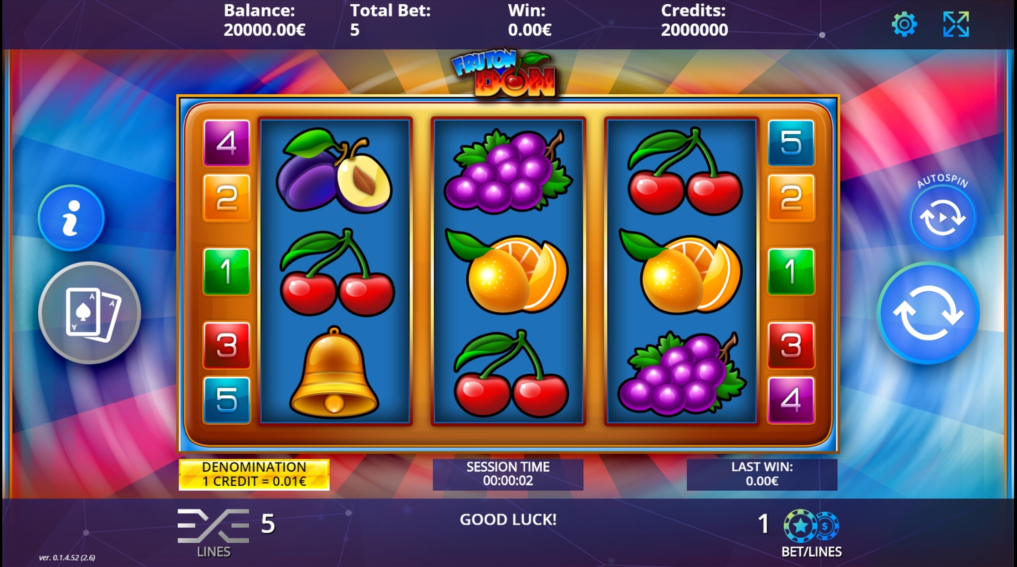 Reels in Fruton Don Slot Game by DLV