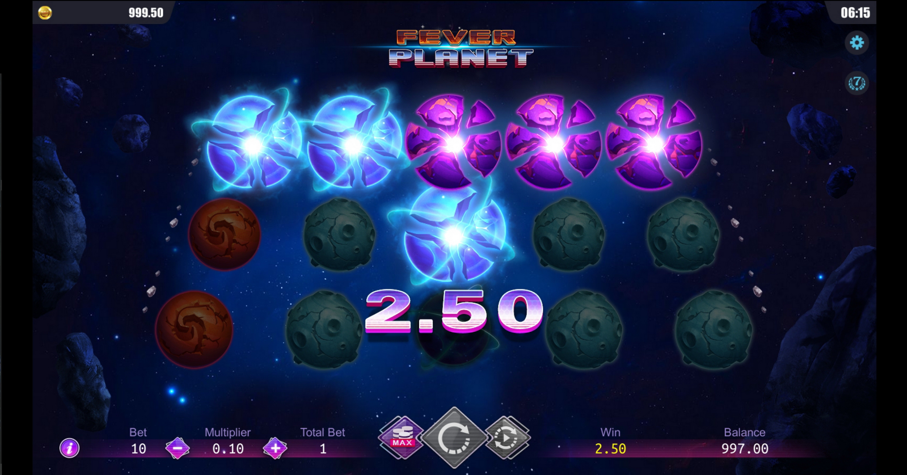 Win Money in Fever Planet Free Slot Game by Dreamtech Gaming