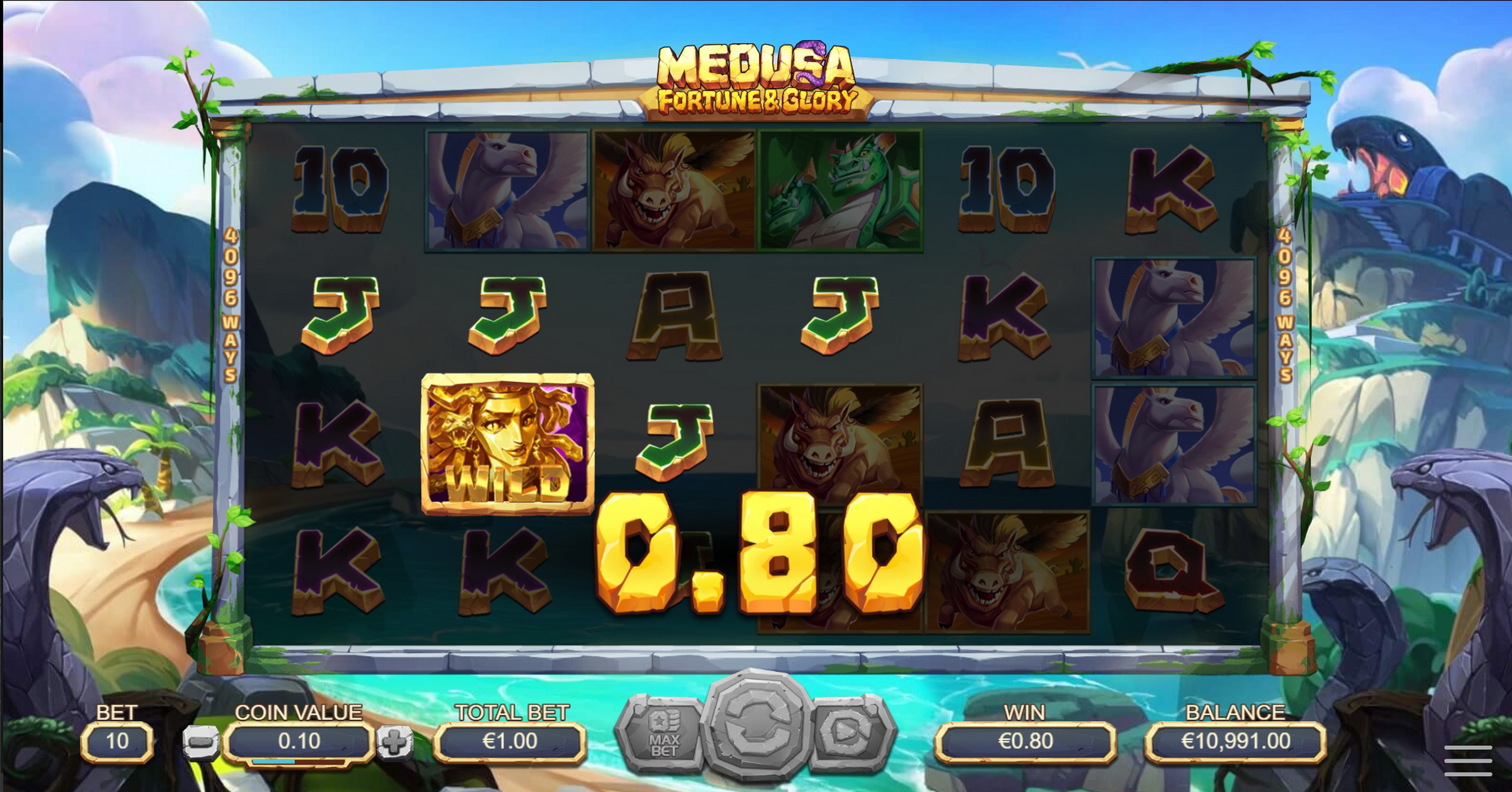 Win Money in Medusa: Fortune and Glory Free Slot Game by Dreamtech Gaming