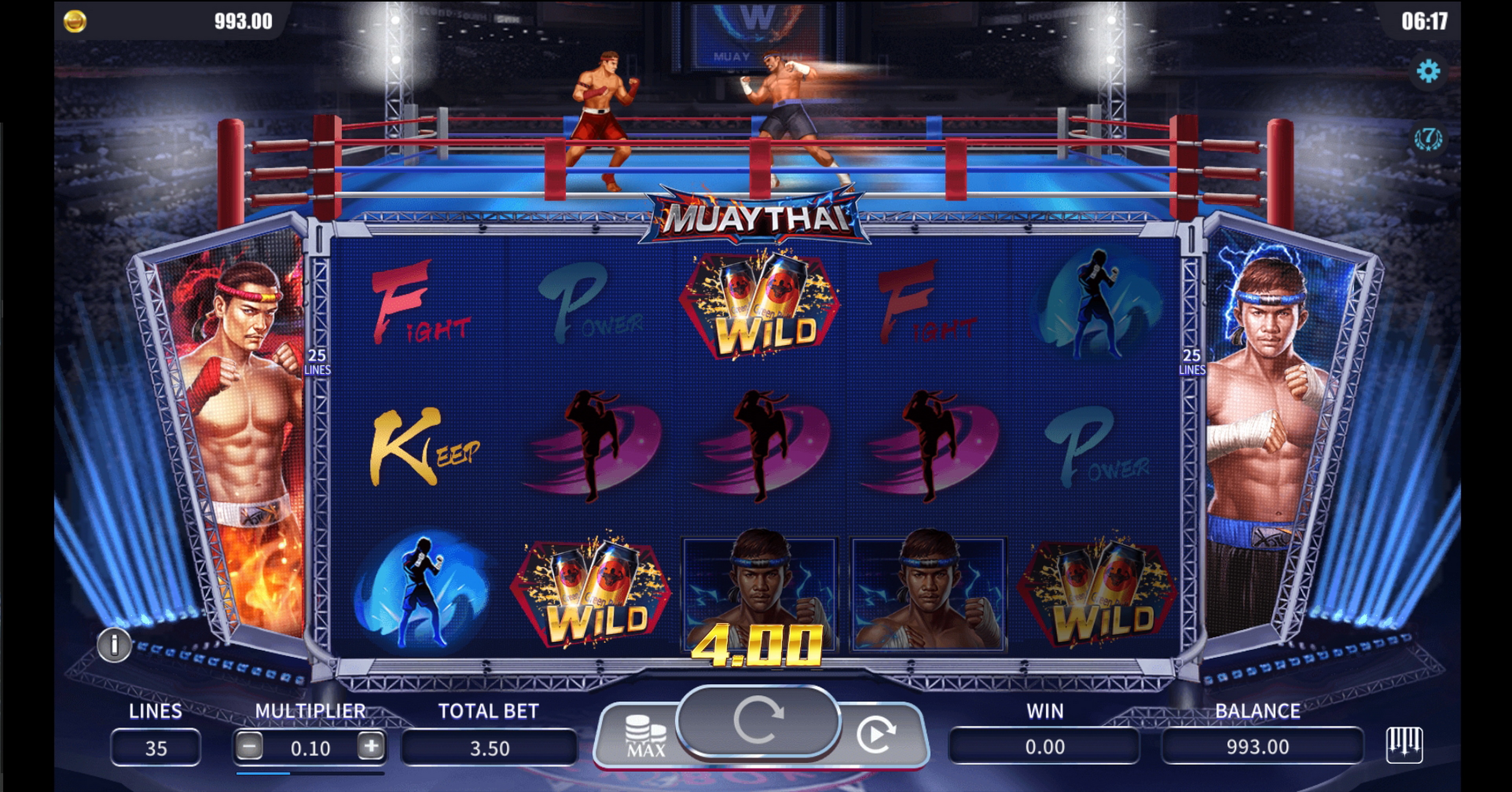 Win Money in Muaythai Free Slot Game by Dreamtech Gaming