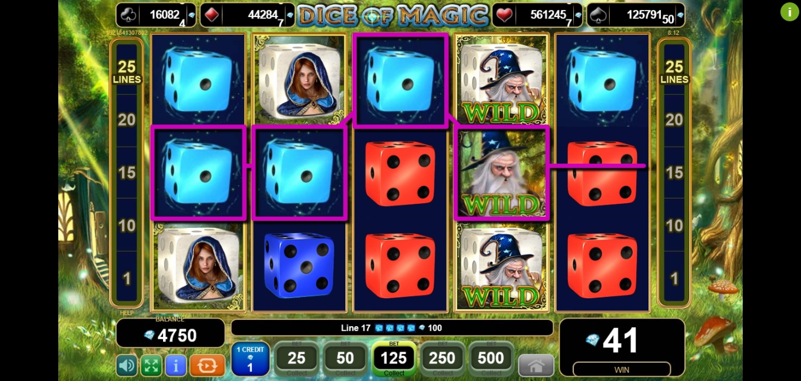Win Money in Dice of Magic Free Slot Game by EGT