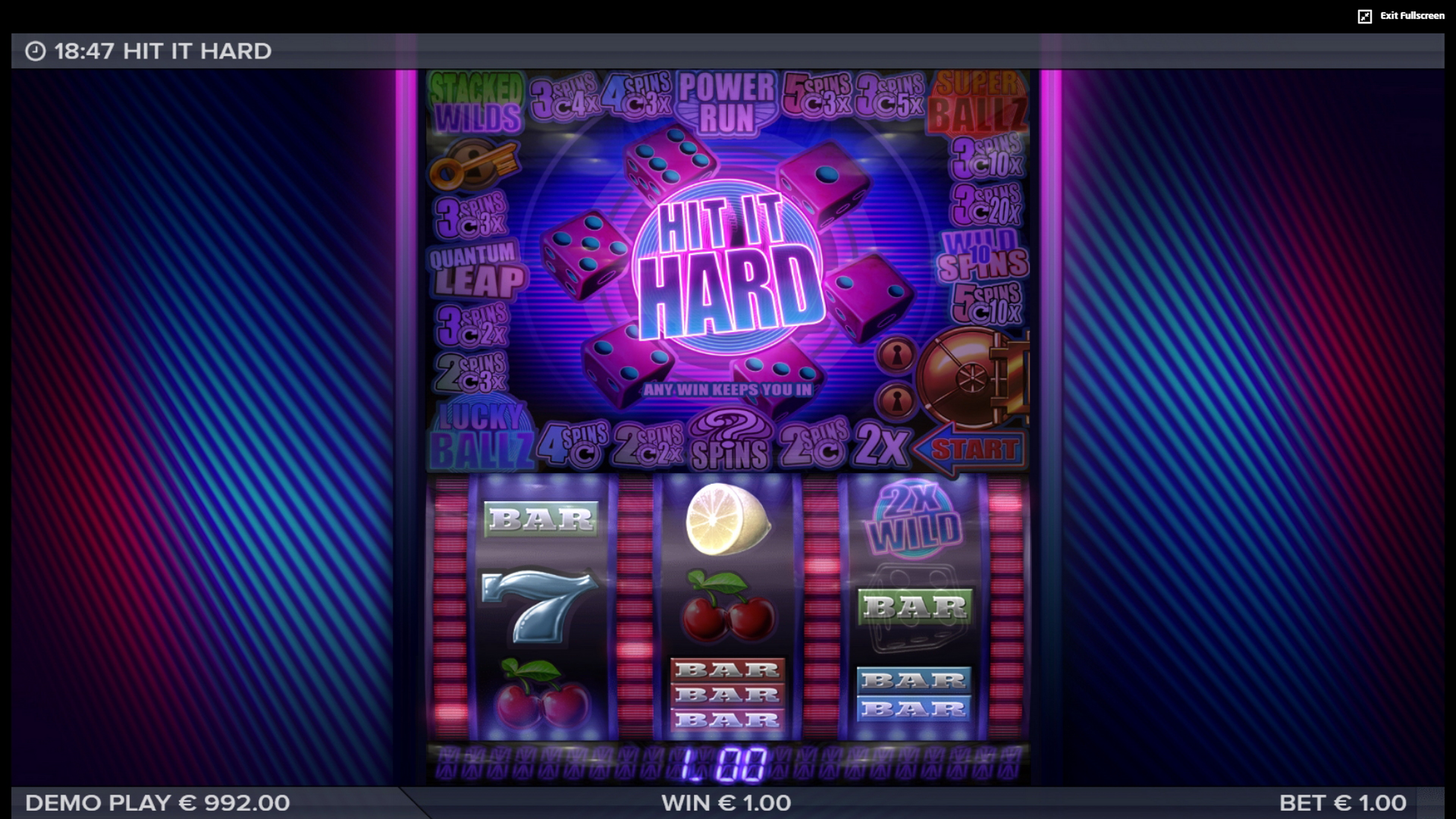 Win Money in Hit It Hard Free Slot Game by ELK Studios