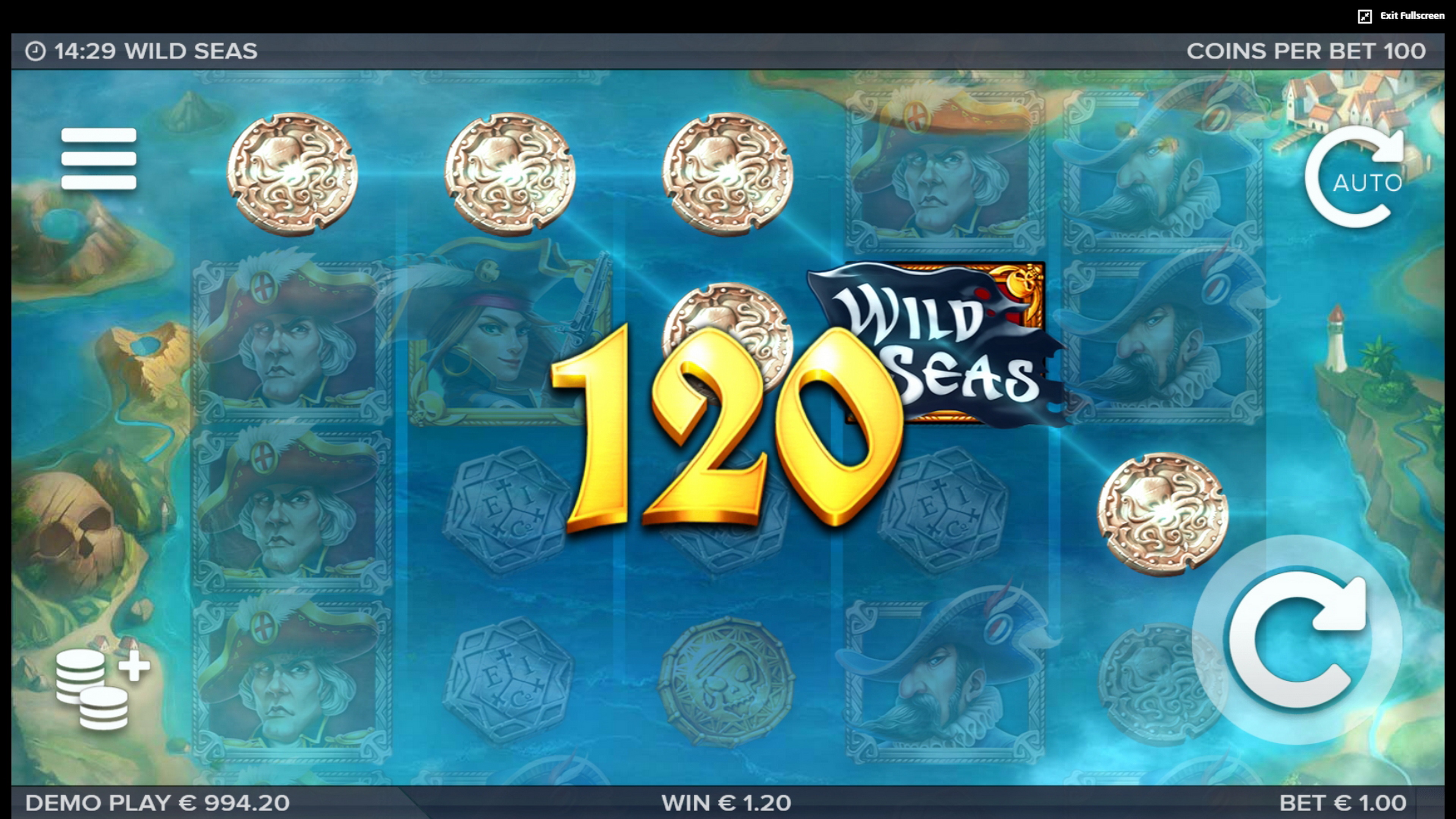Win Money in Wild Seas Free Slot Game by ELK Studios