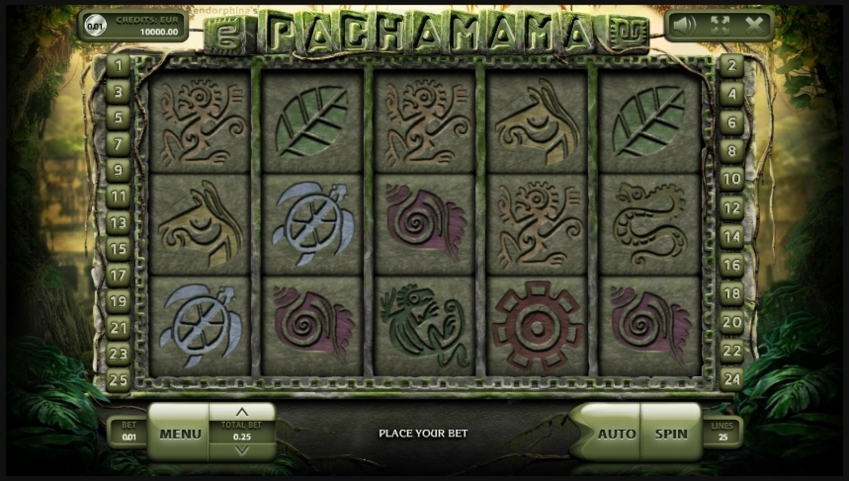 Reels in Pachamama Slot Game by Endorphina