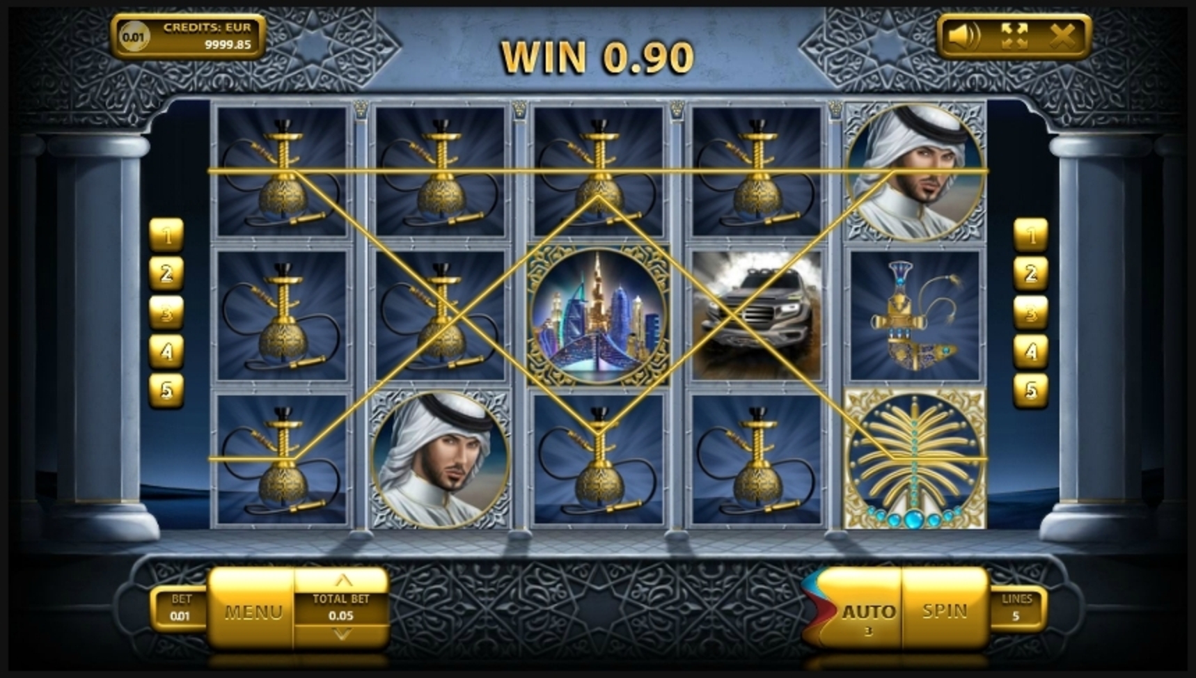 Win Money in The Emirate Free Slot Game by Endorphina