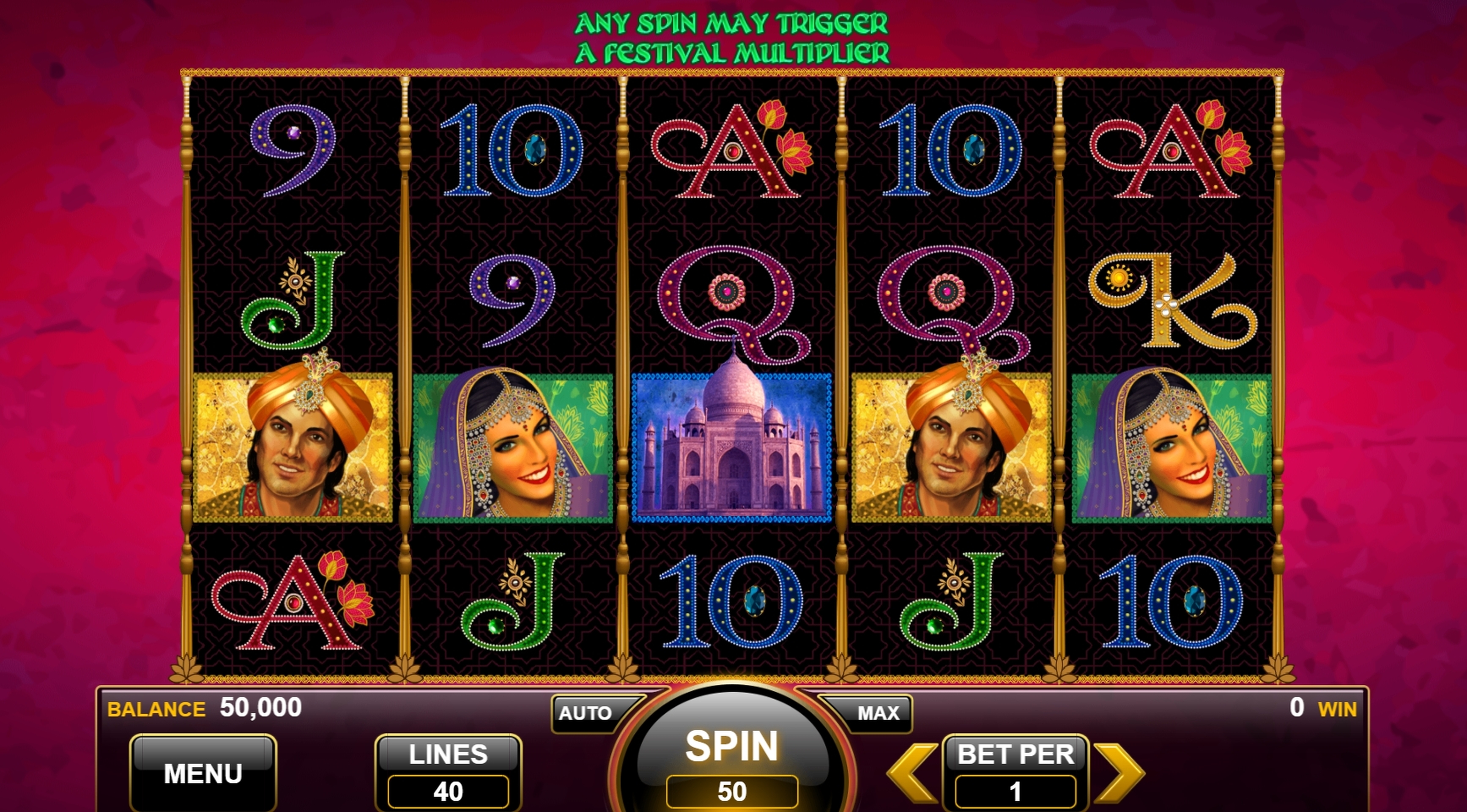 Reels in Royal Elephant Slot Game by Everi