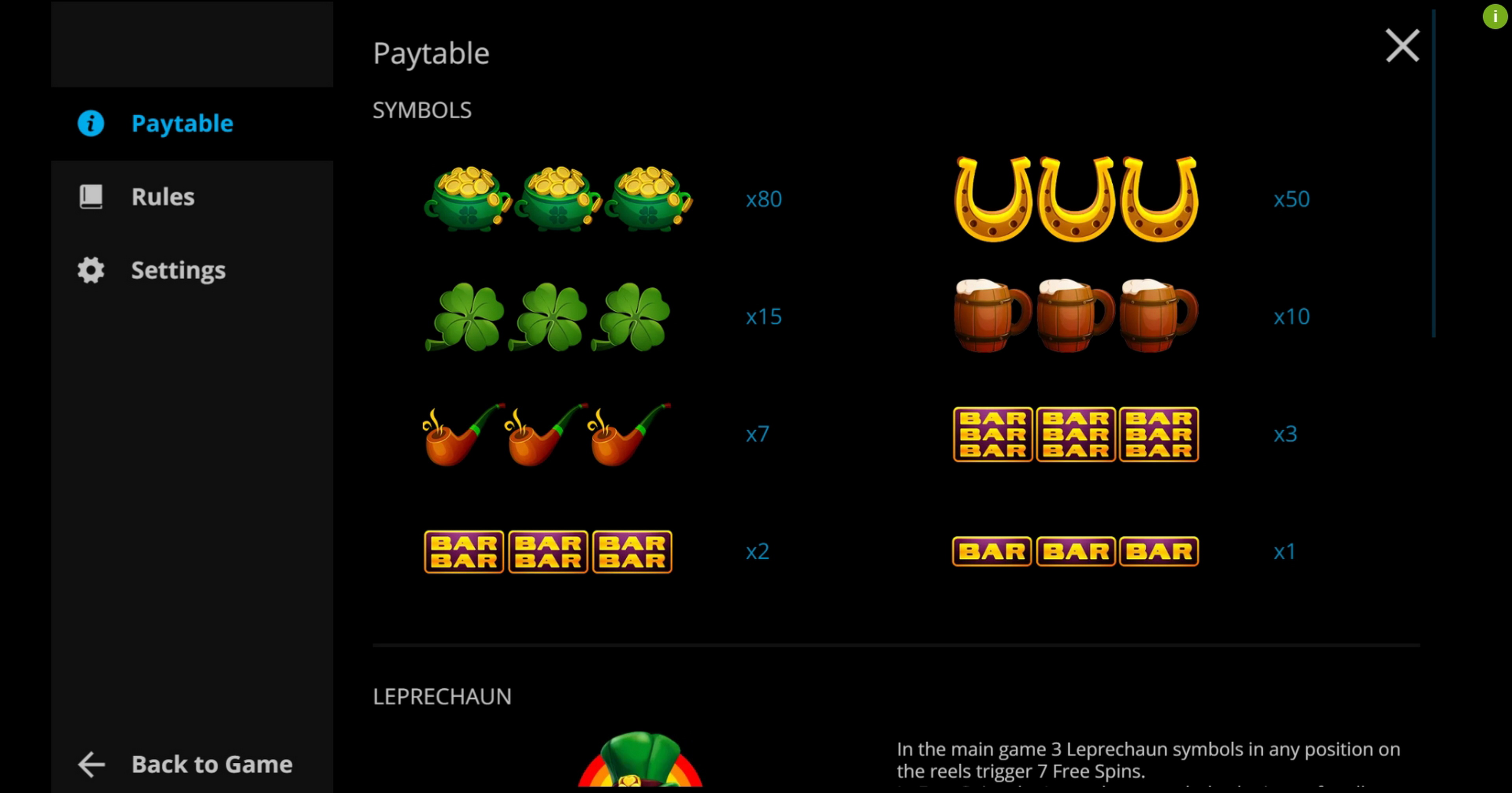 Info of Irish Reels Slot Game by Evoplay Entertainment