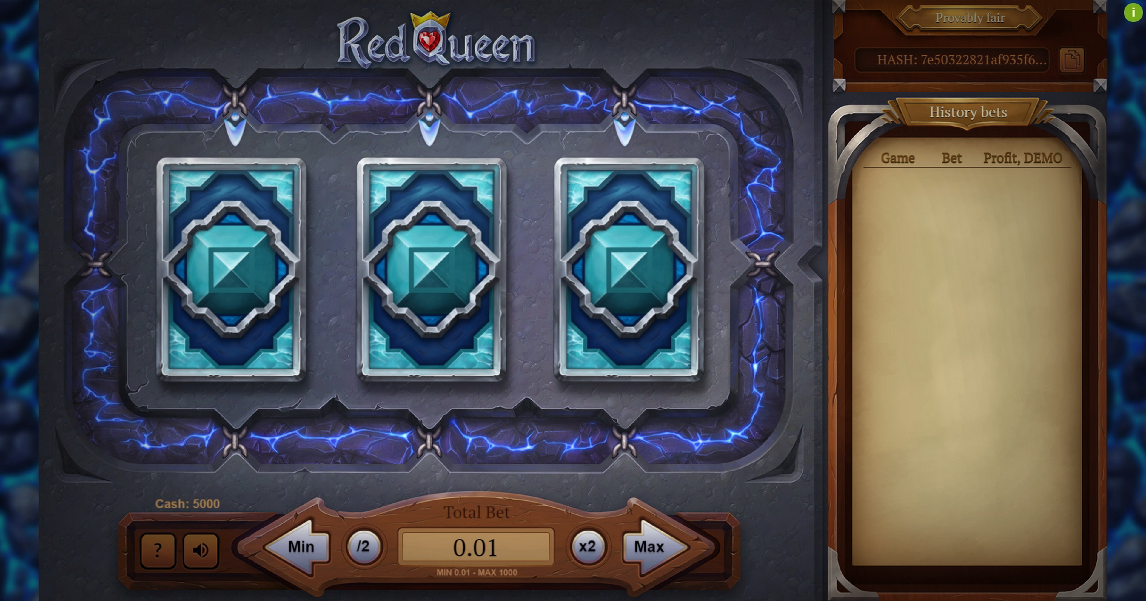 Reels in Red Queen Slot Game by Evoplay Entertainment