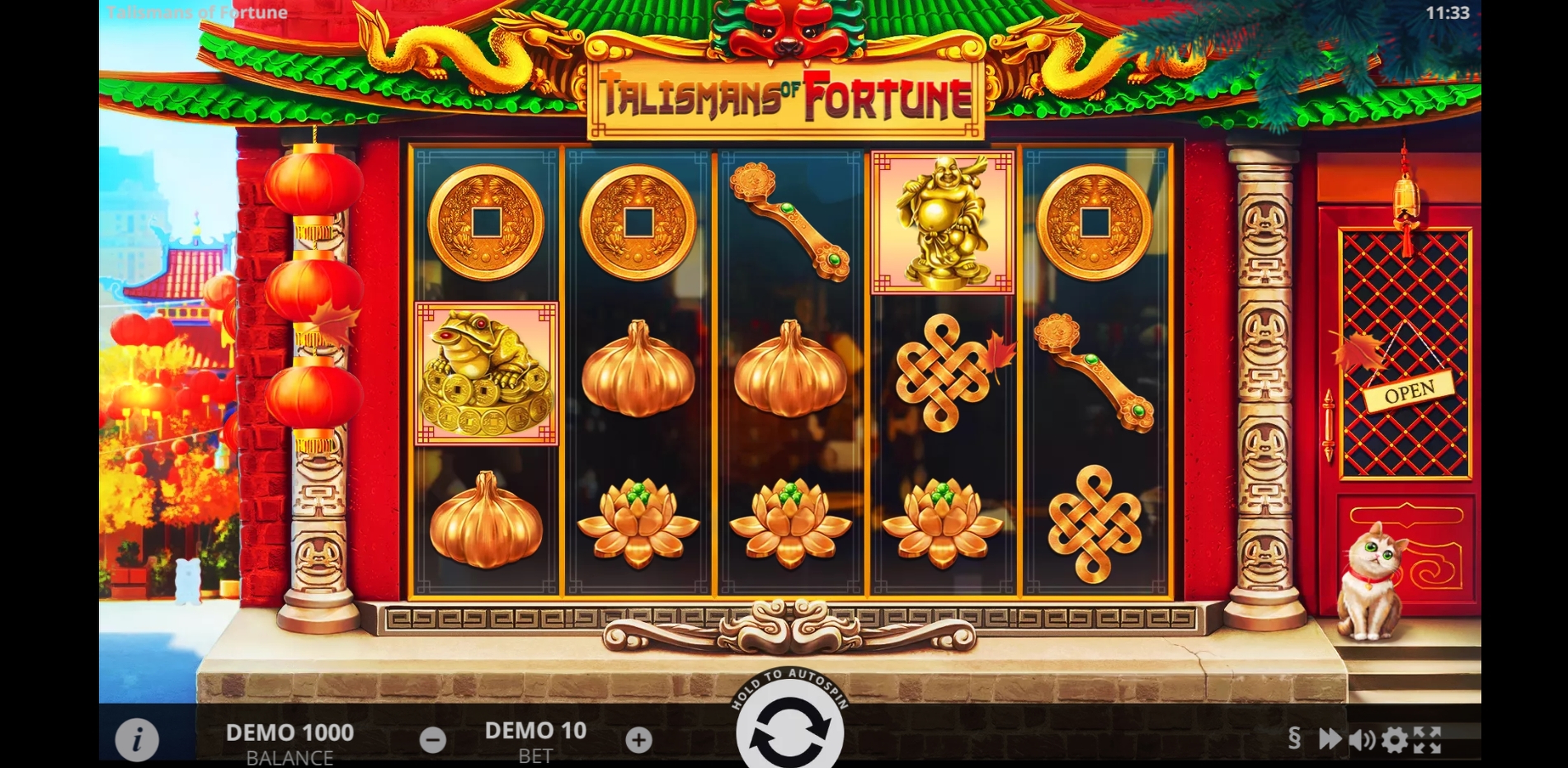 Reels in Talismans of Fortune Slot Game by Evoplay Entertainment
