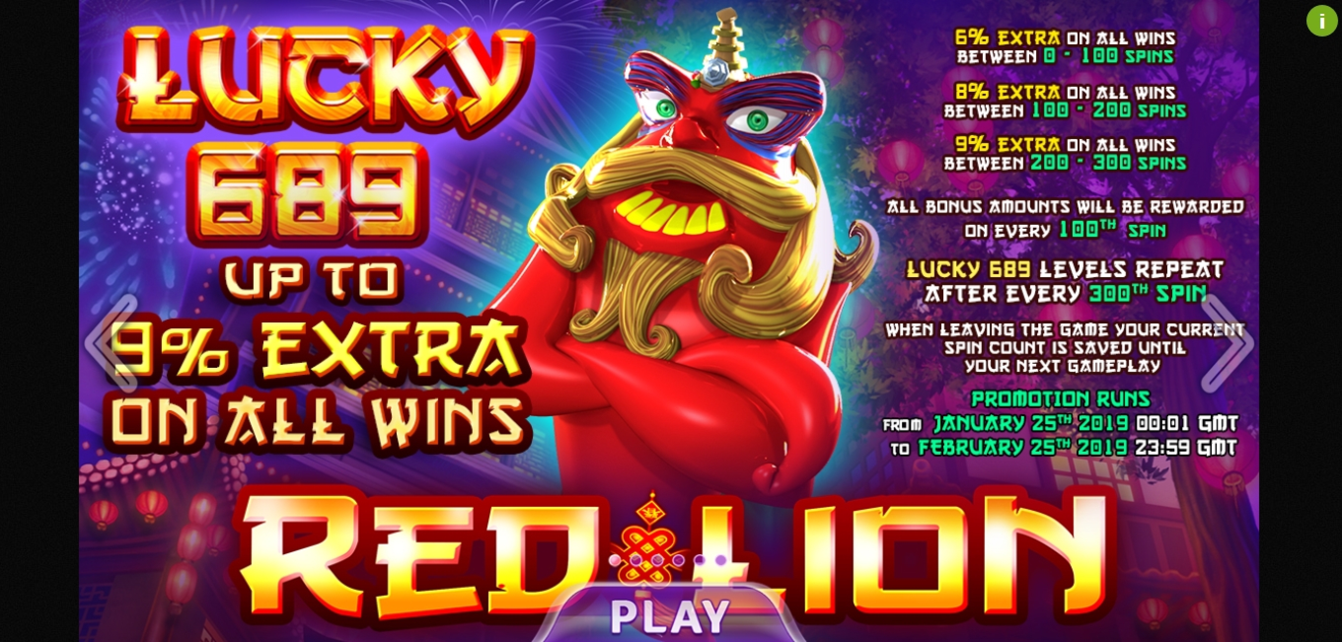 Play Red Lion Free Casino Slot Game by Felix Gaming