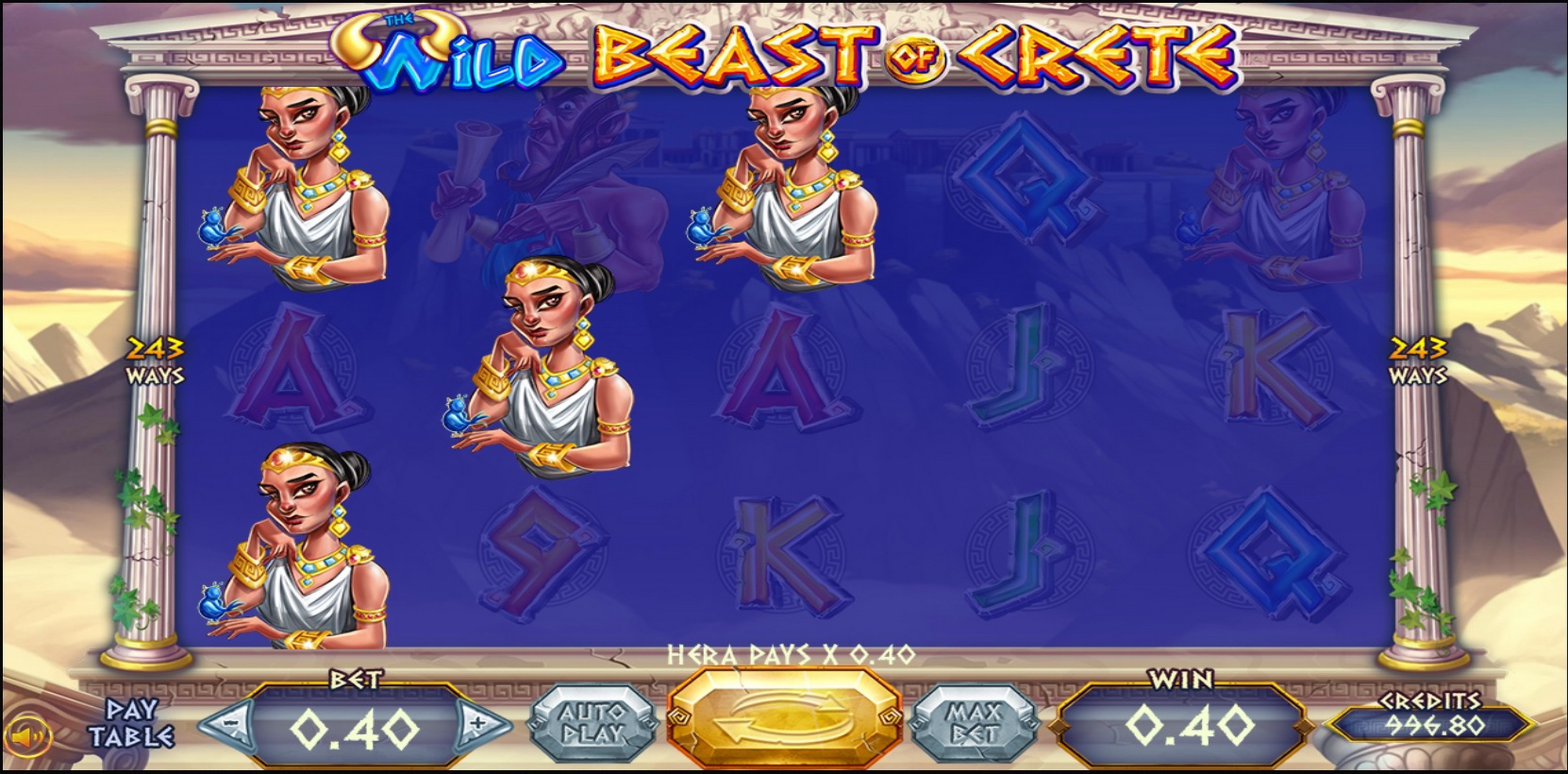 Win Money in Wild Beast of Crete Free Slot Game by Felix Gaming