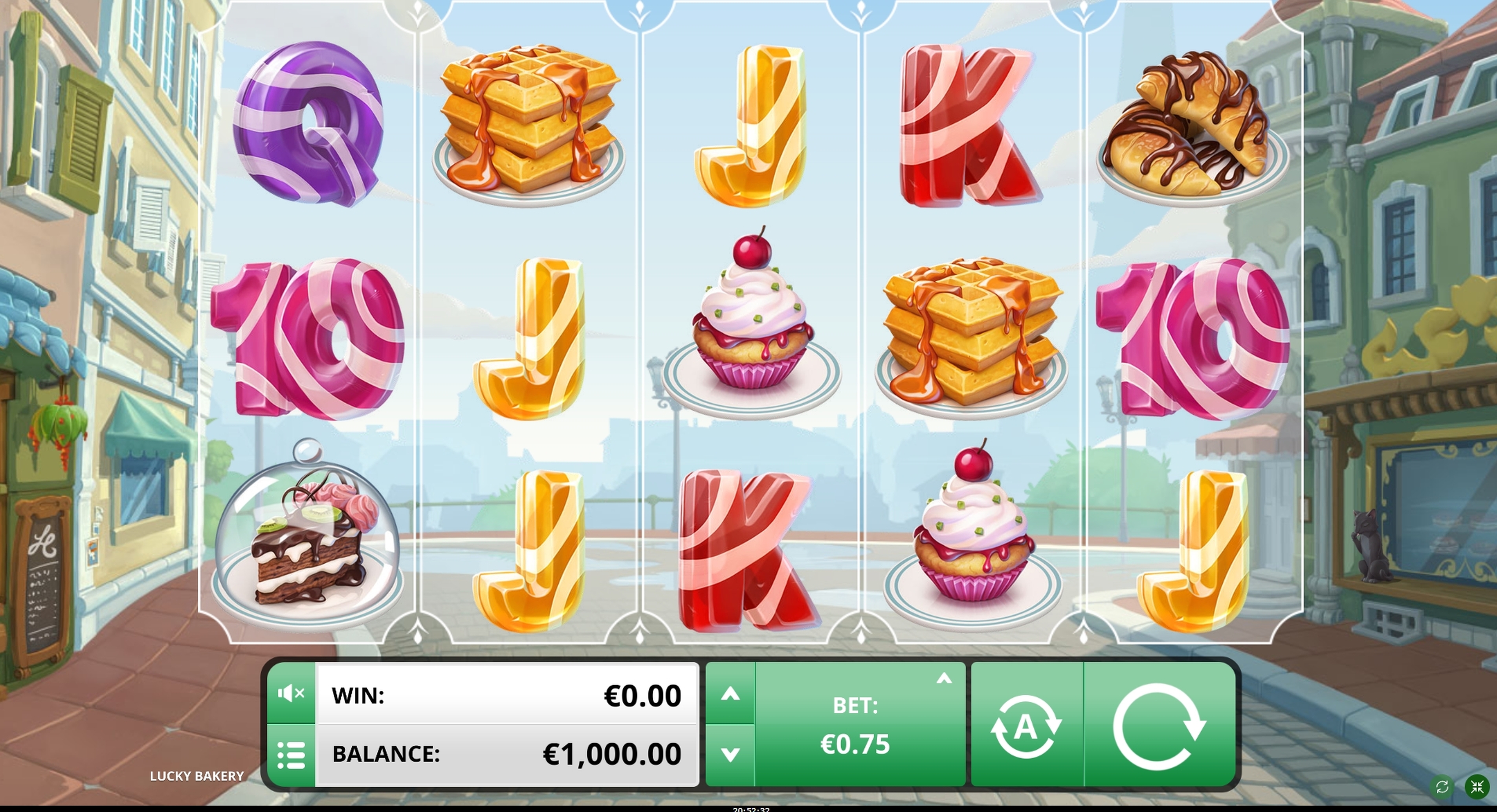 Reels in Lucky Bakery Slot Game by Foxium