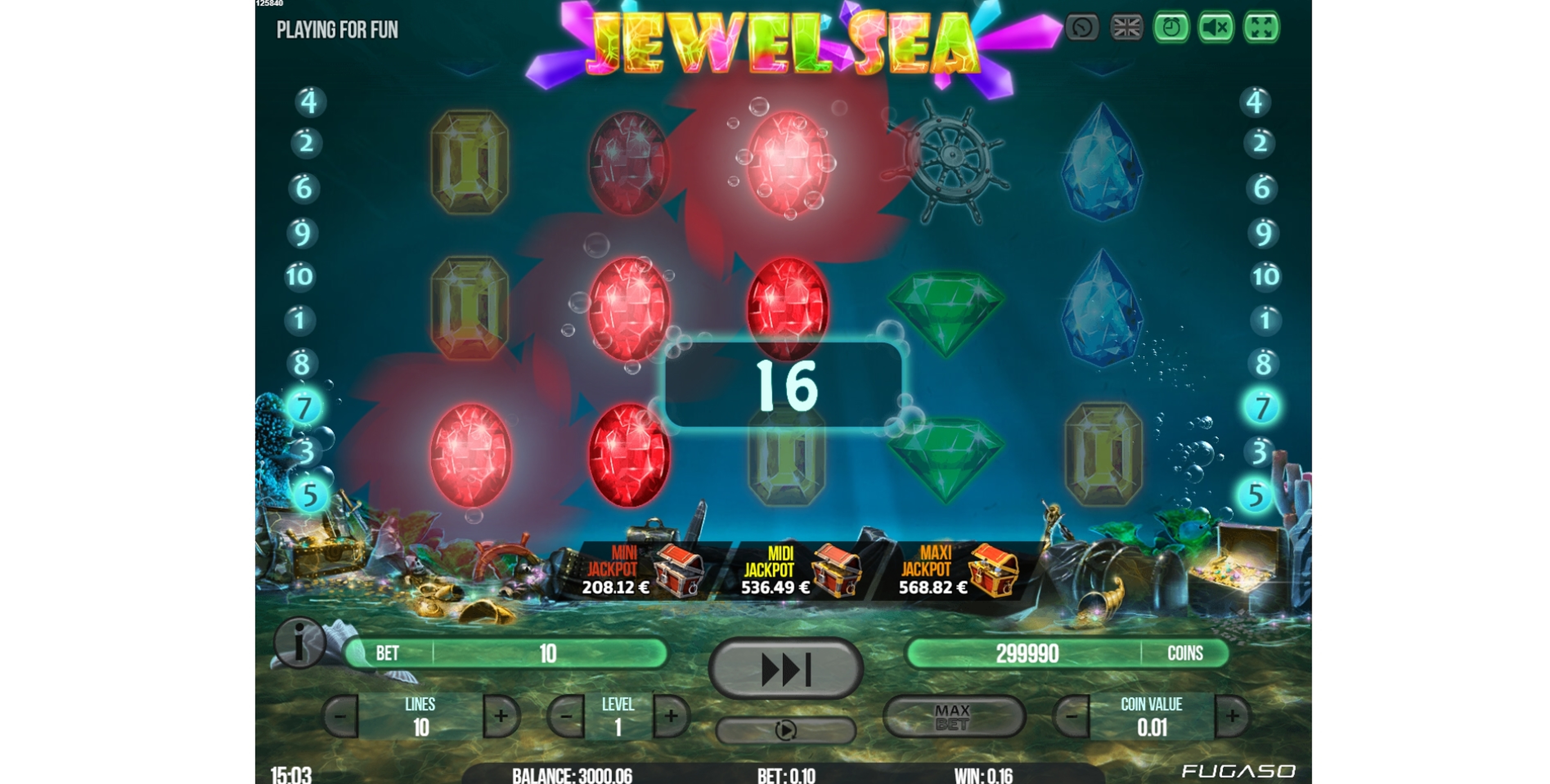 Win Money in Jewel Sea Free Slot Game by Fugaso