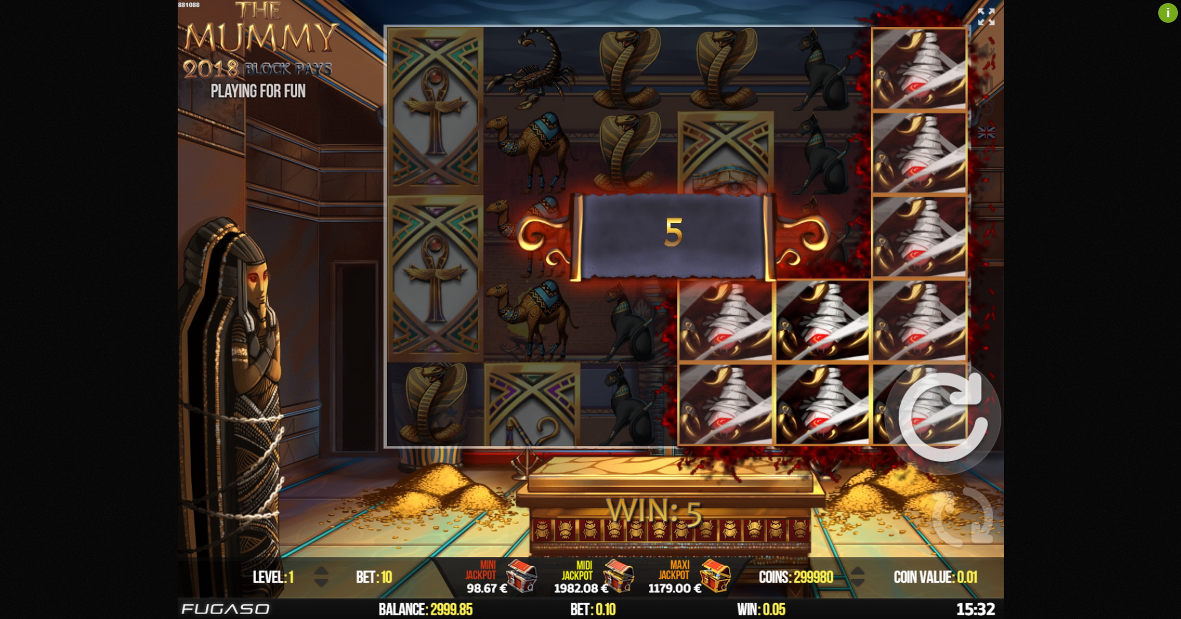 Win Money in The Mummy 2018 Free Slot Game by Fugaso