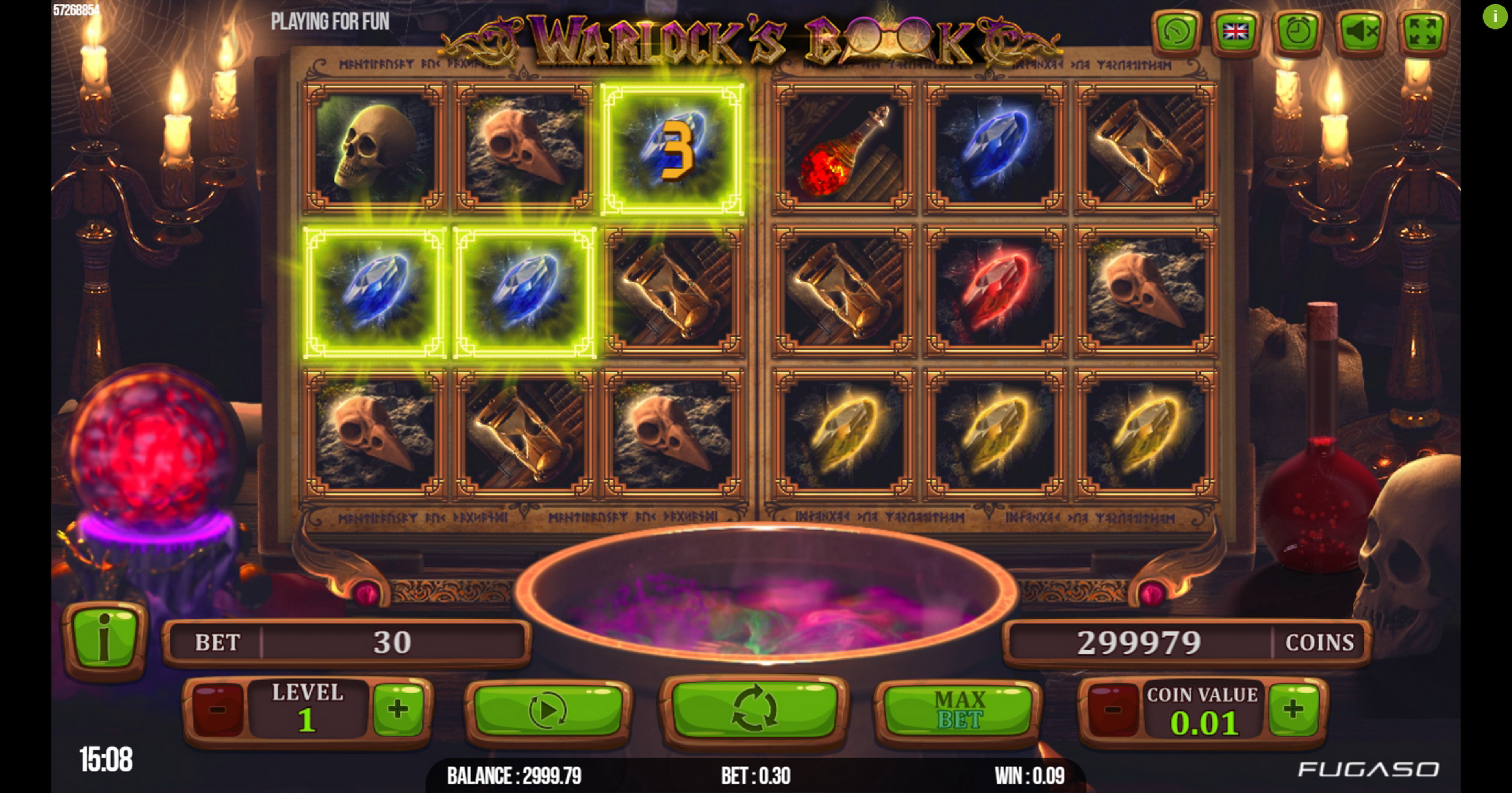 Win Money in Warlock's Book Free Slot Game by Fugaso