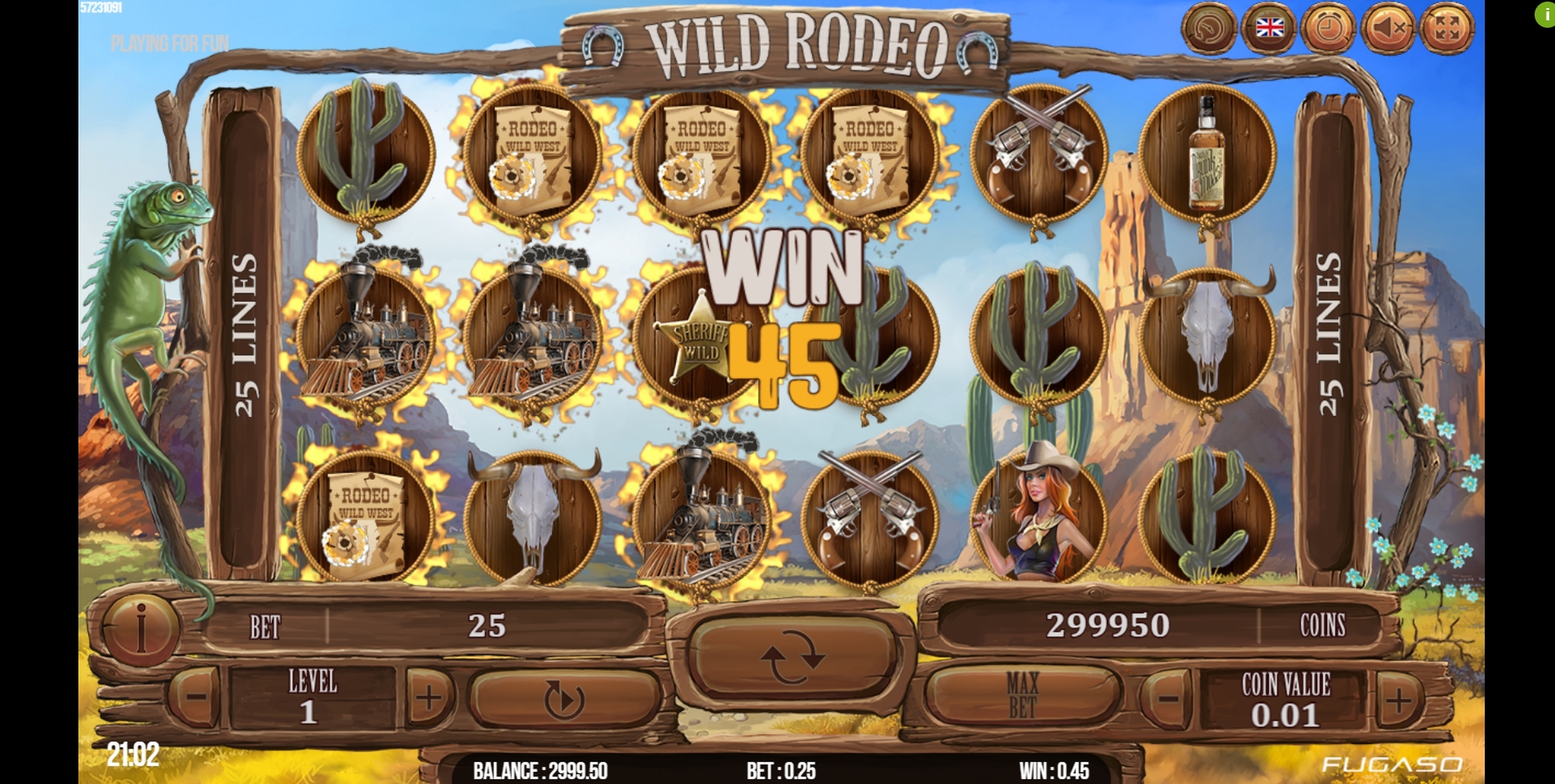 Win Money in Wild Rodeo Free Slot Game by Fugaso