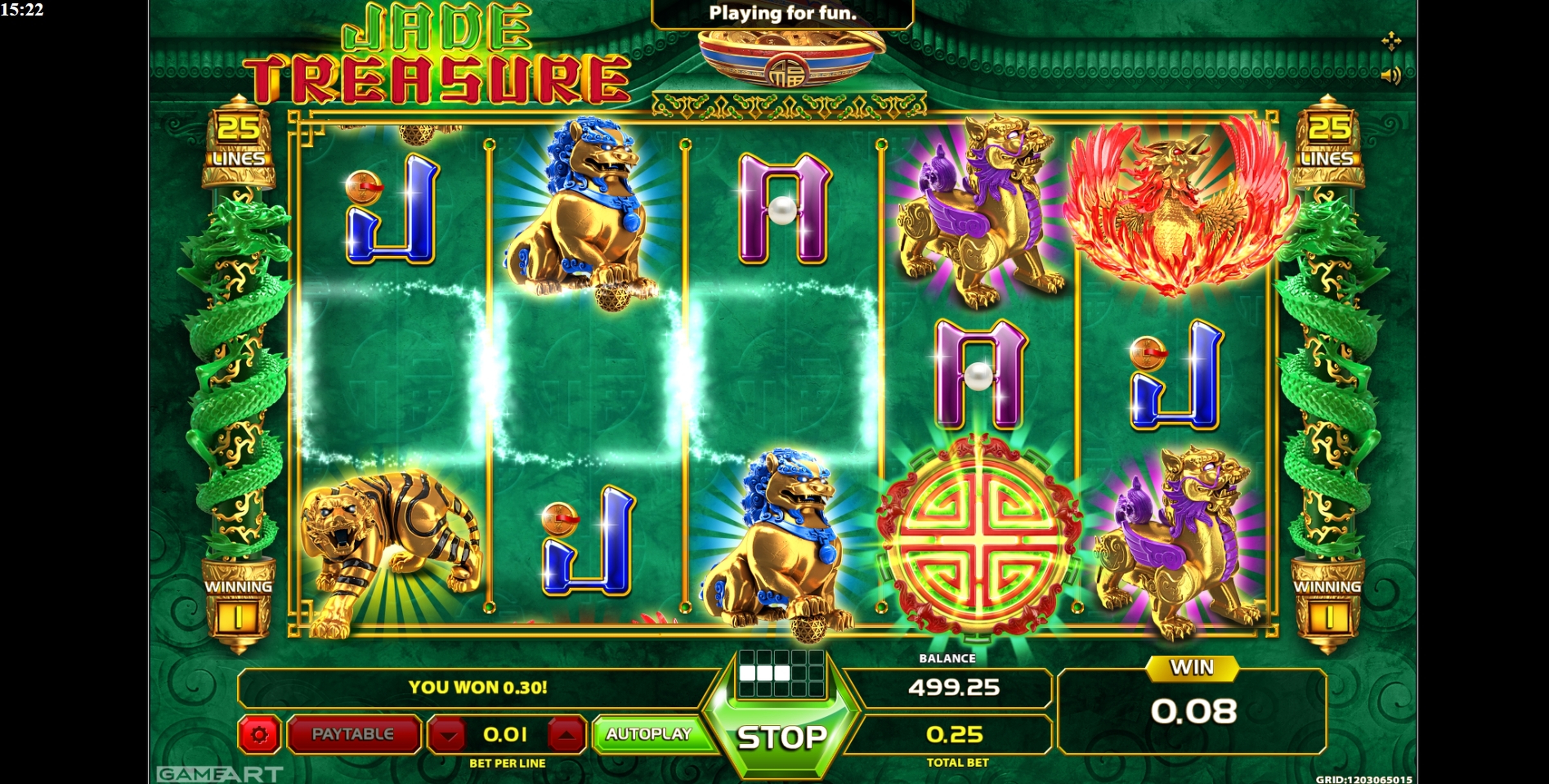 Win Money in Jade Treasure Free Slot Game by GameArt