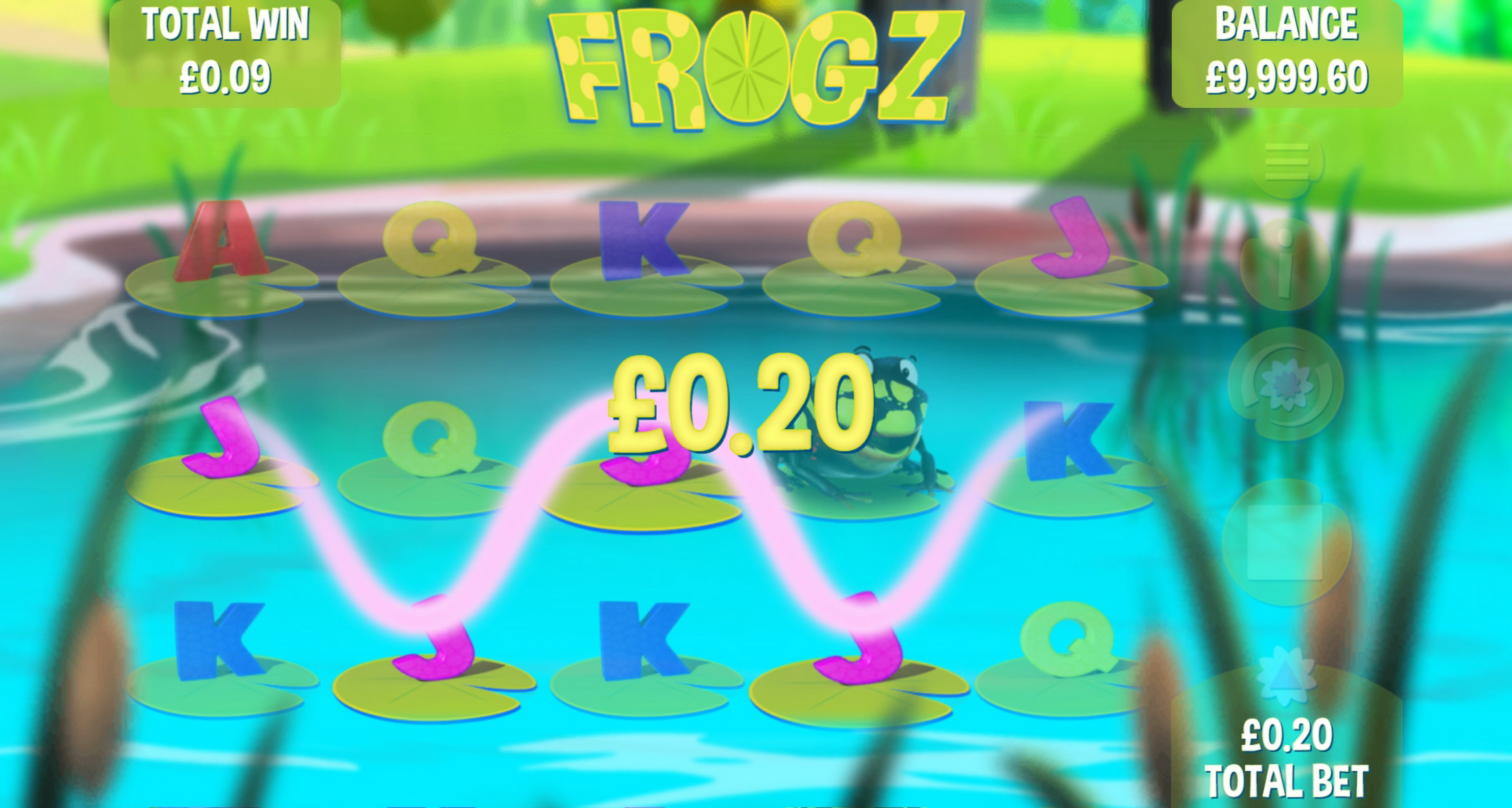 Win Money in Frogz Free Slot Game by Games Warehouse