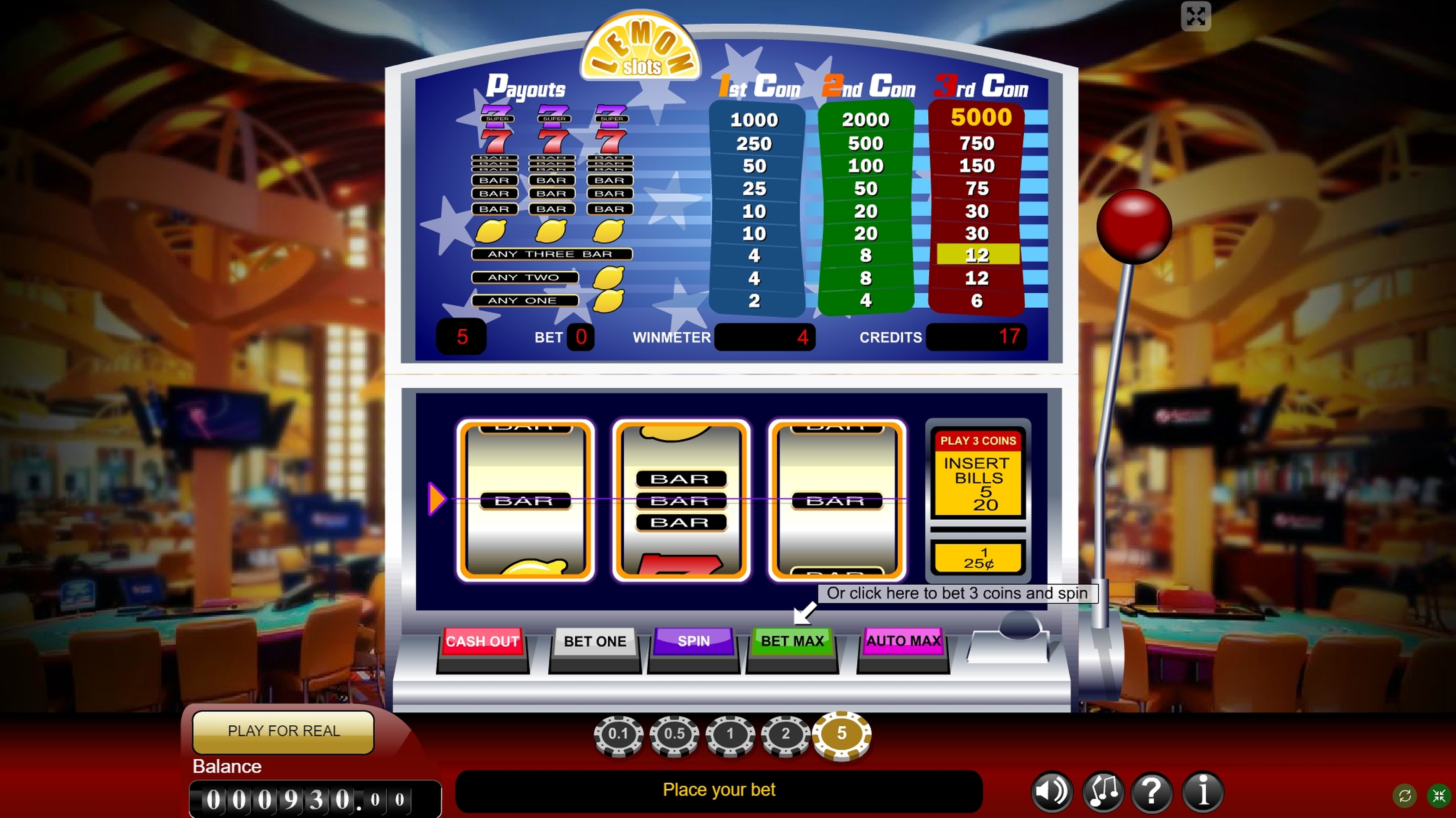 Win Money in Lemon Slots Free Slot Game by Gamescale Software