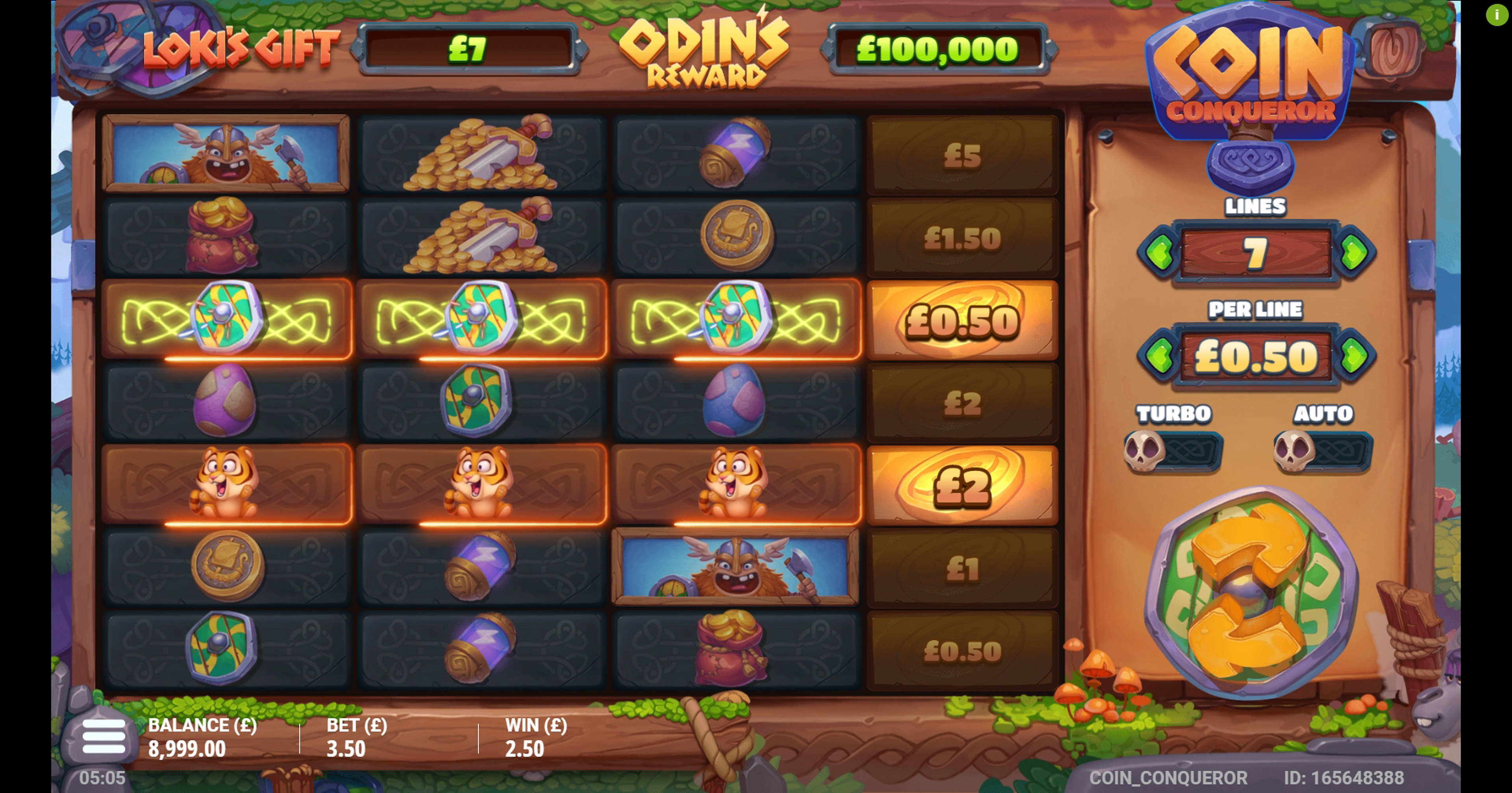 Win Money in Coin Conqueror Free Slot Game by Gamevy