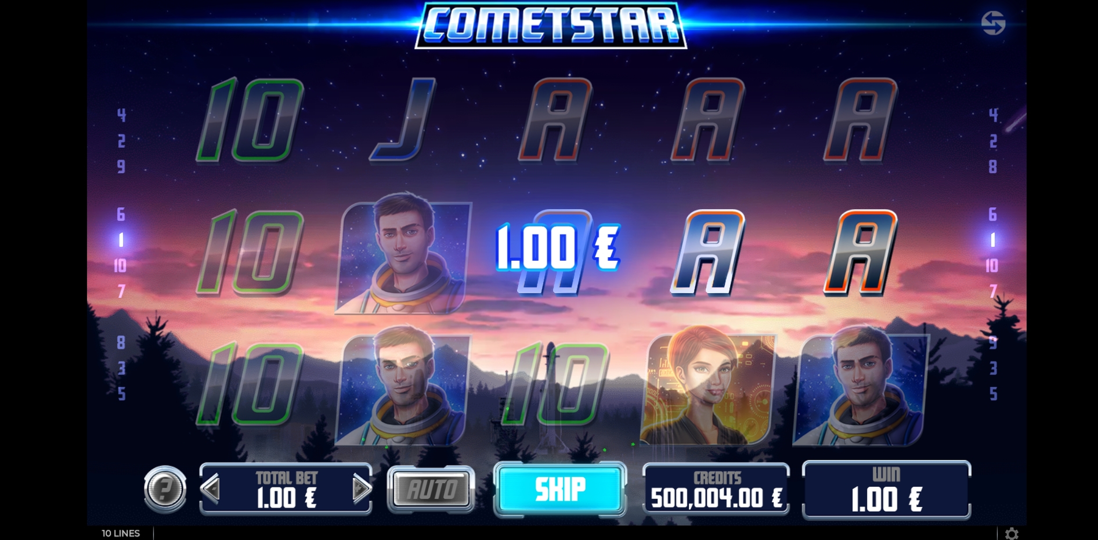 Win Money in CometStar Free Slot Game by GAMING1