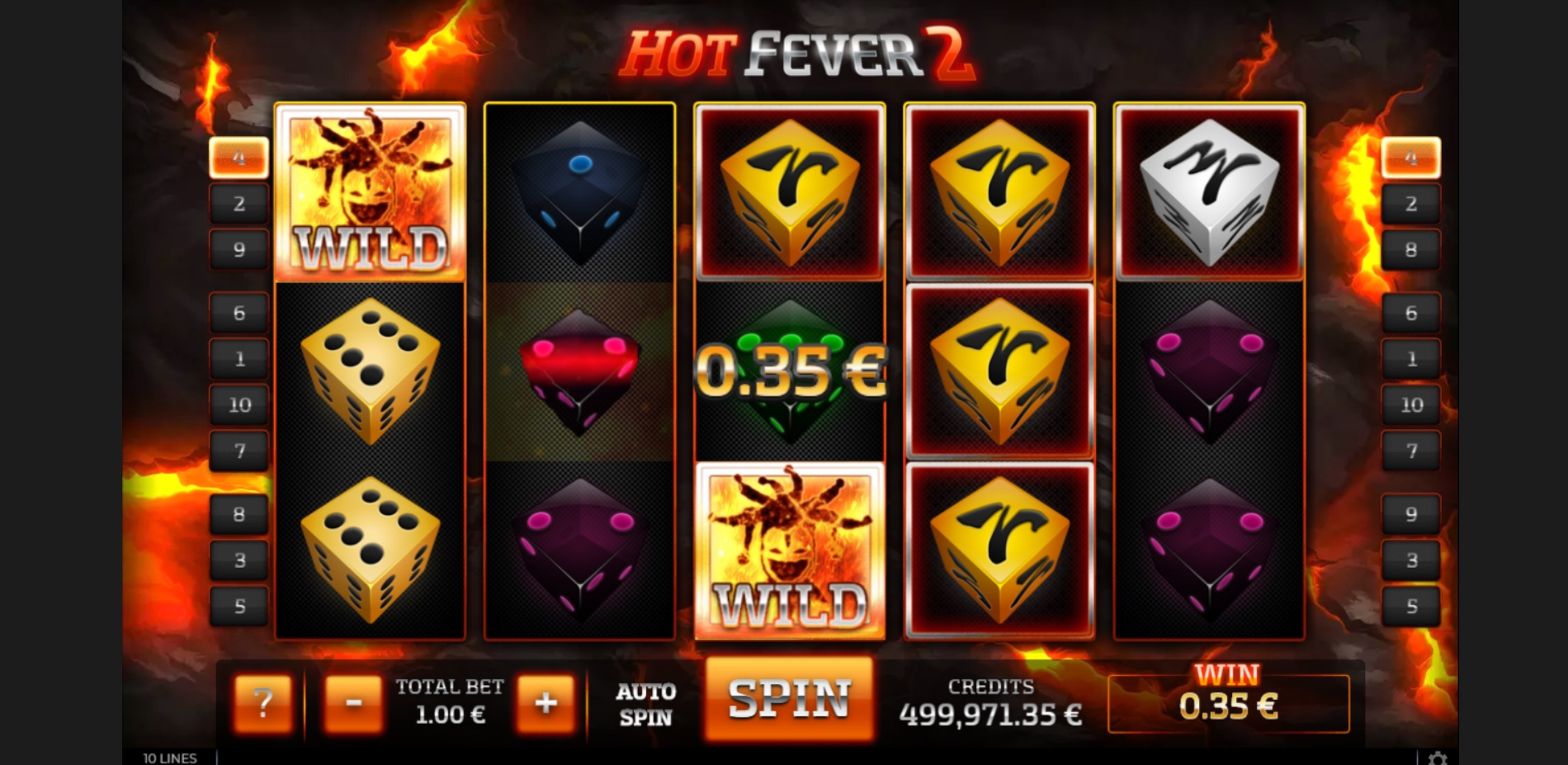 Win Money in Hot Fever 2 Free Slot Game by GAMING1