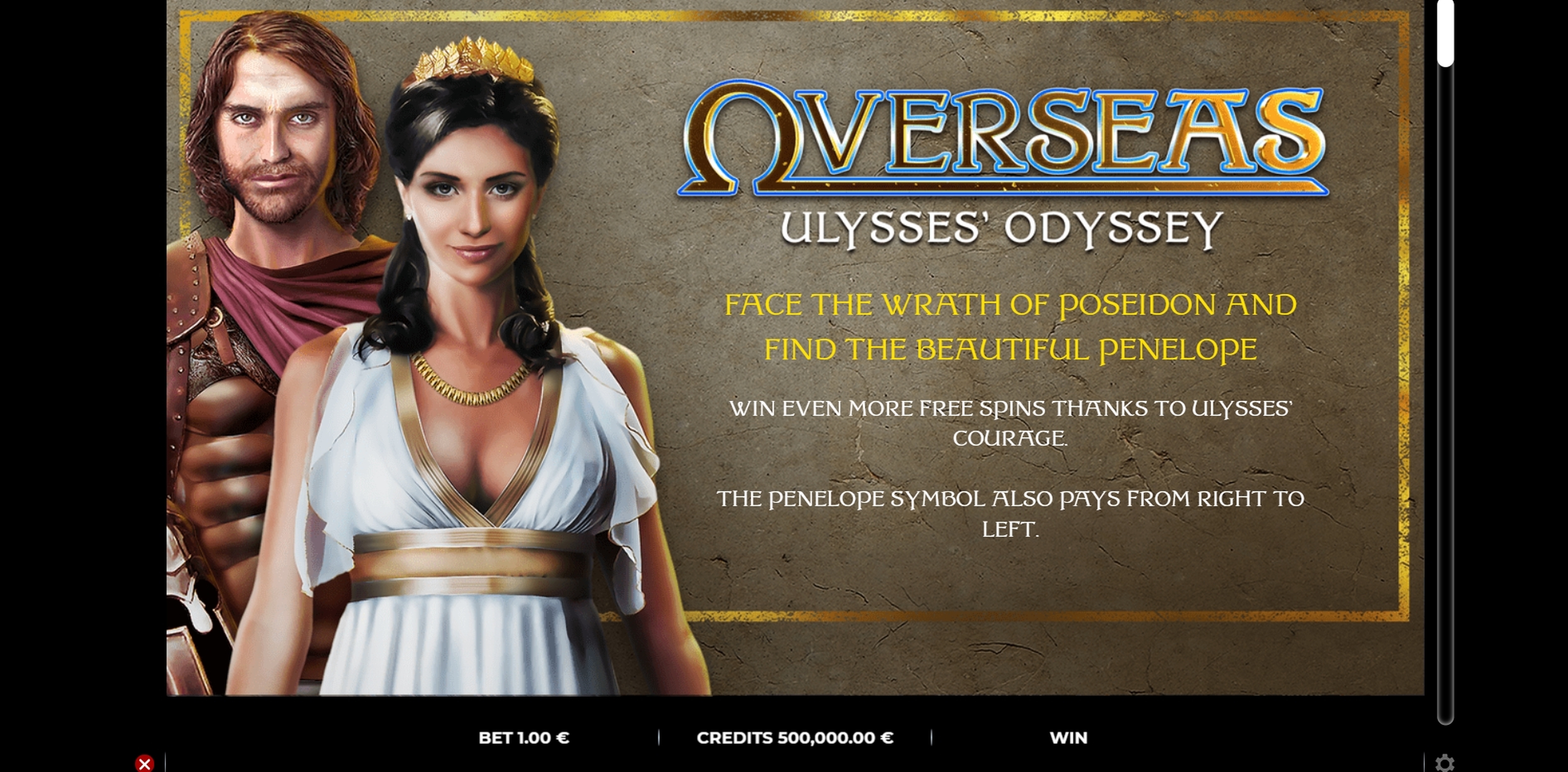 Info of Overseas Ulysses Odyssey Slot Game by GAMING1