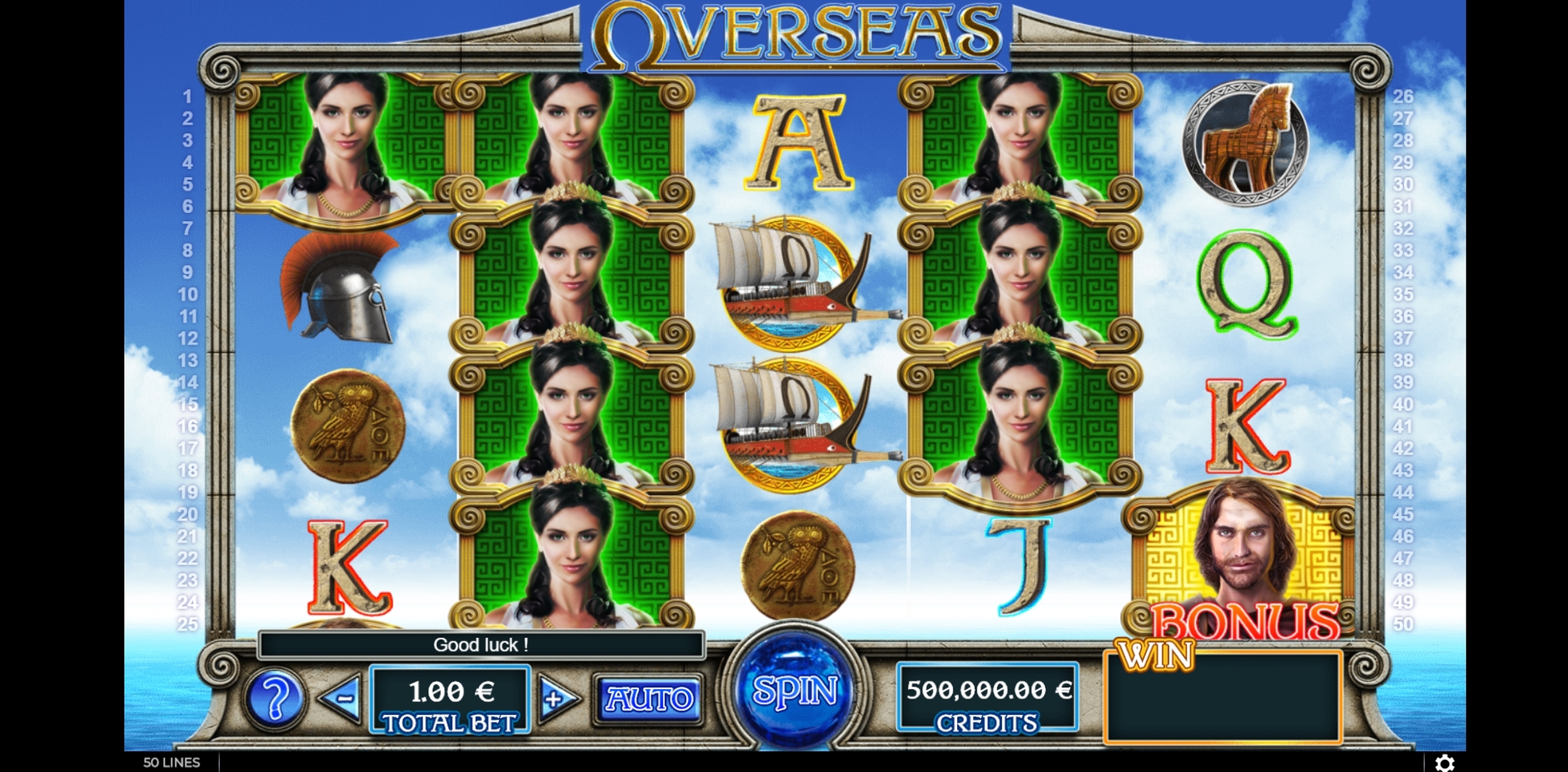 Reels in Overseas Ulysses Odyssey Slot Game by GAMING1