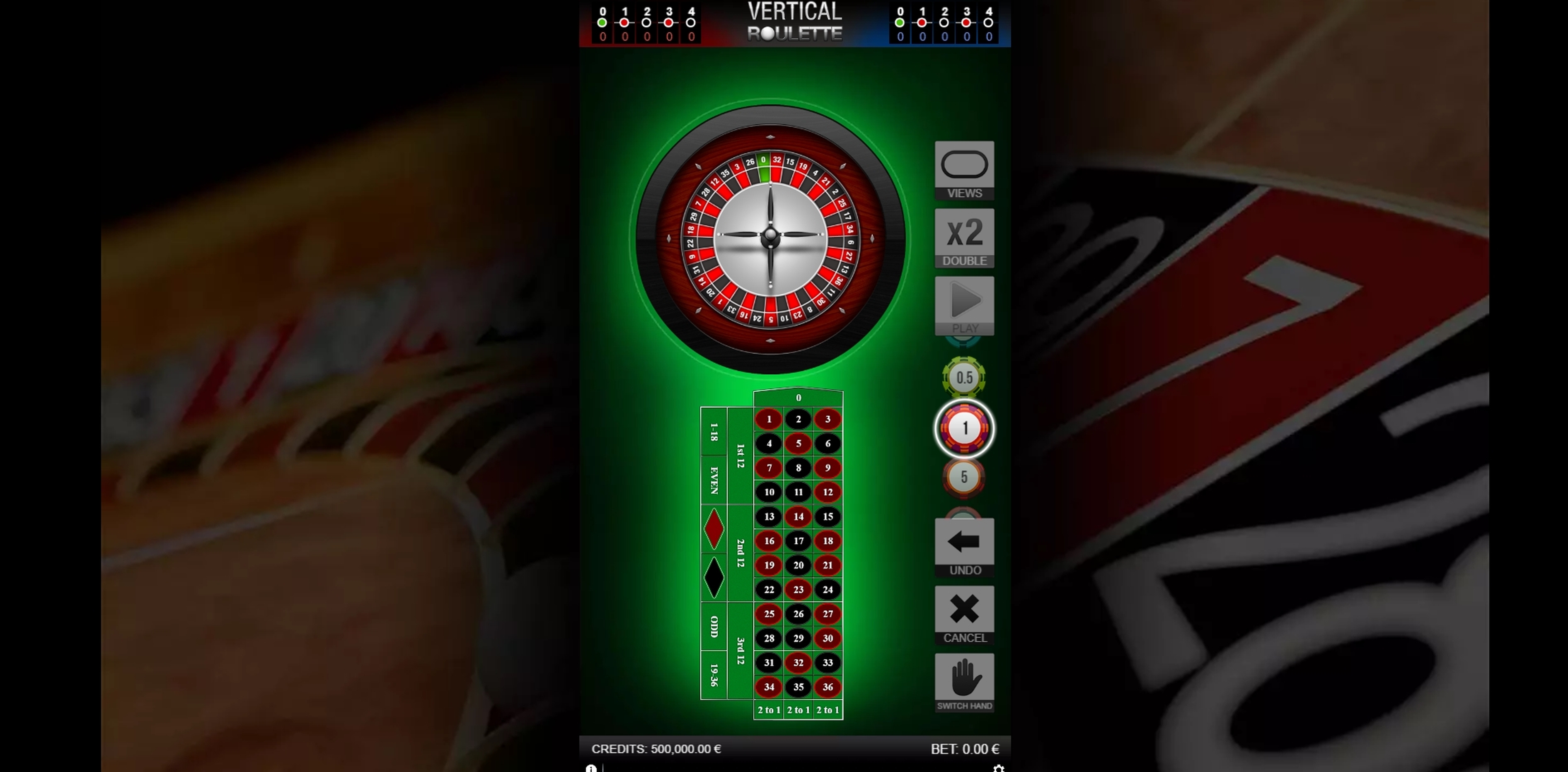 Reels in Vertical Roulette Slot Game by GAMING1
