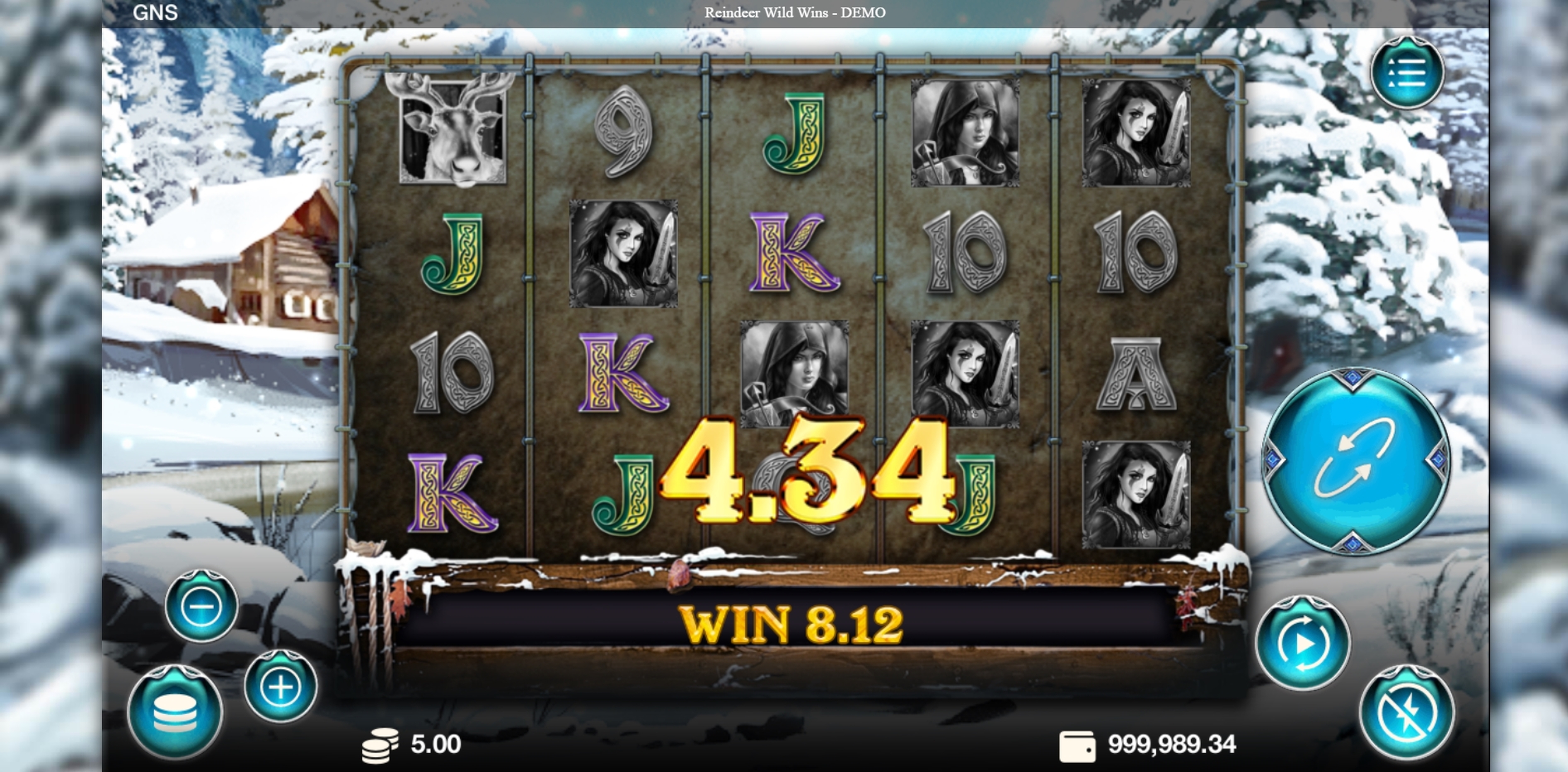 Win Money in Reindeer Wild Wins Free Slot Game by Genesis Gaming