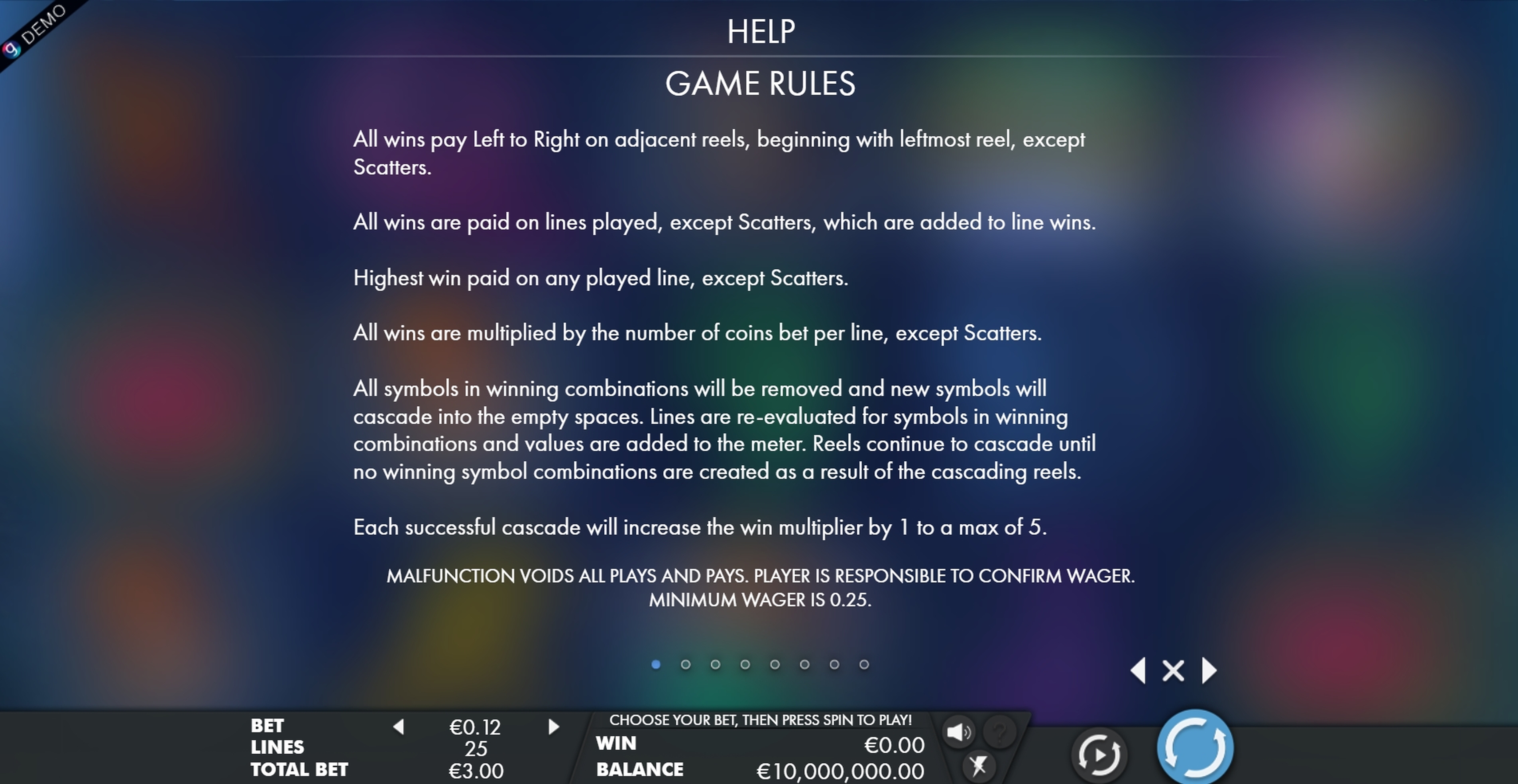 Info of Unicorn grove Slot Game by Genesis Gaming