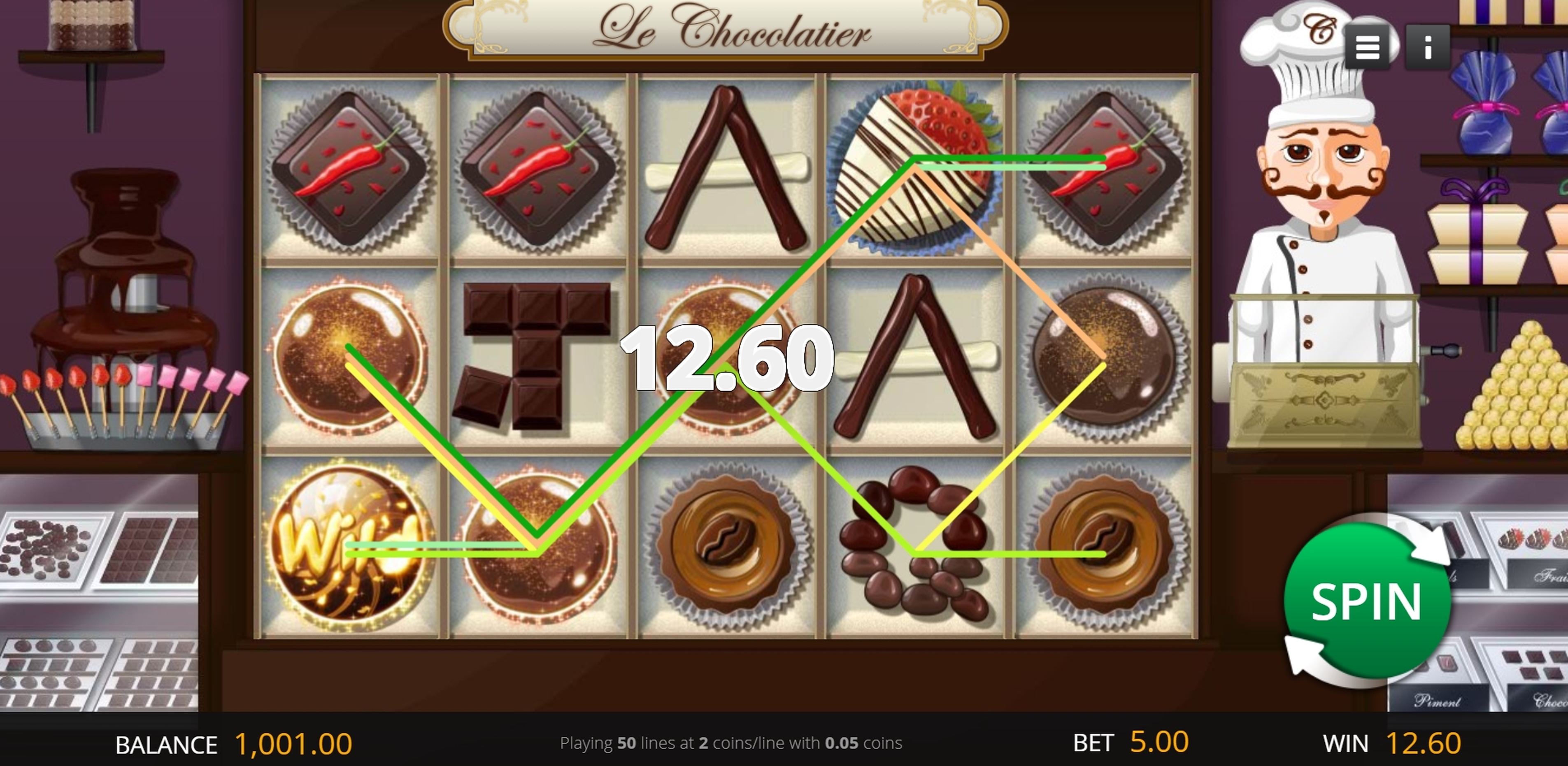 Win Money in Le Chocolatier Free Slot Game by Genii