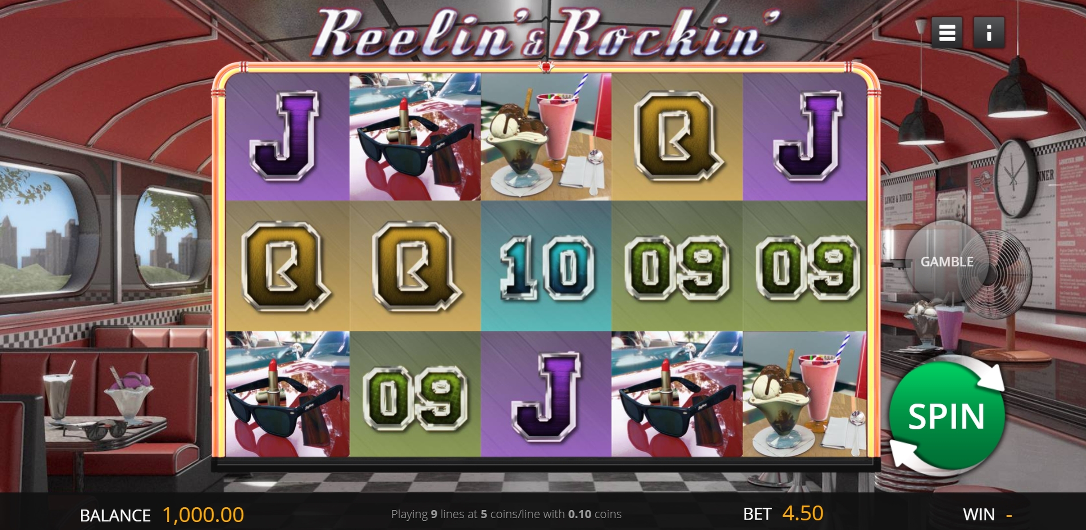 Reels in Reelin' & Rockin' Slot Game by Genii