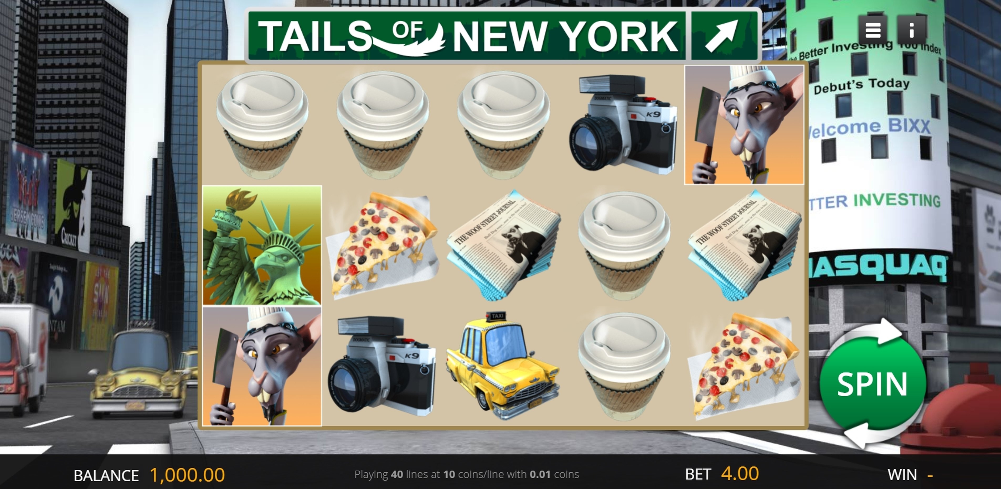 Reels in Tails Of New York Slot Game by Genii