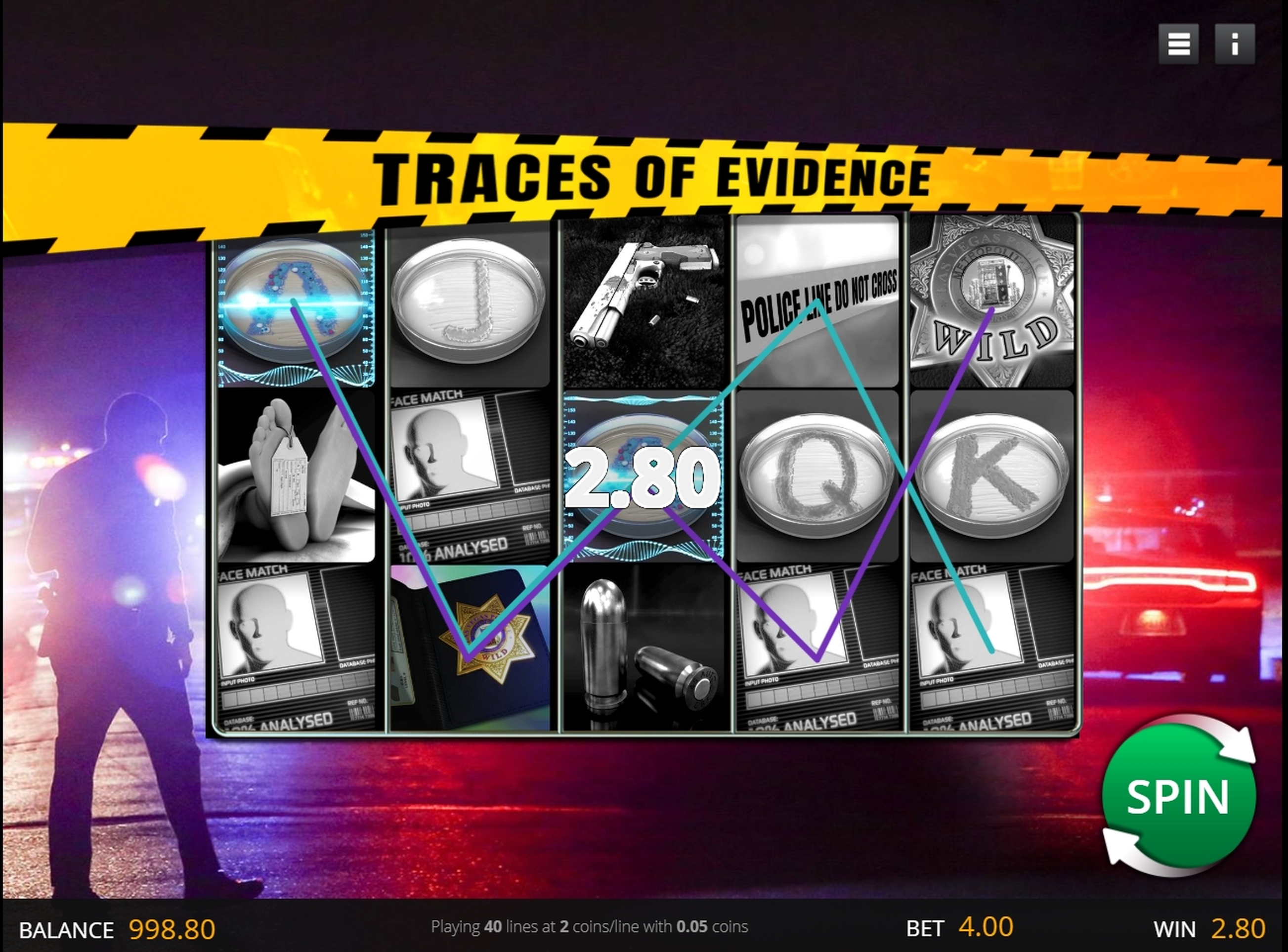 Win Money in Traces of Evidence Free Slot Game by Genii