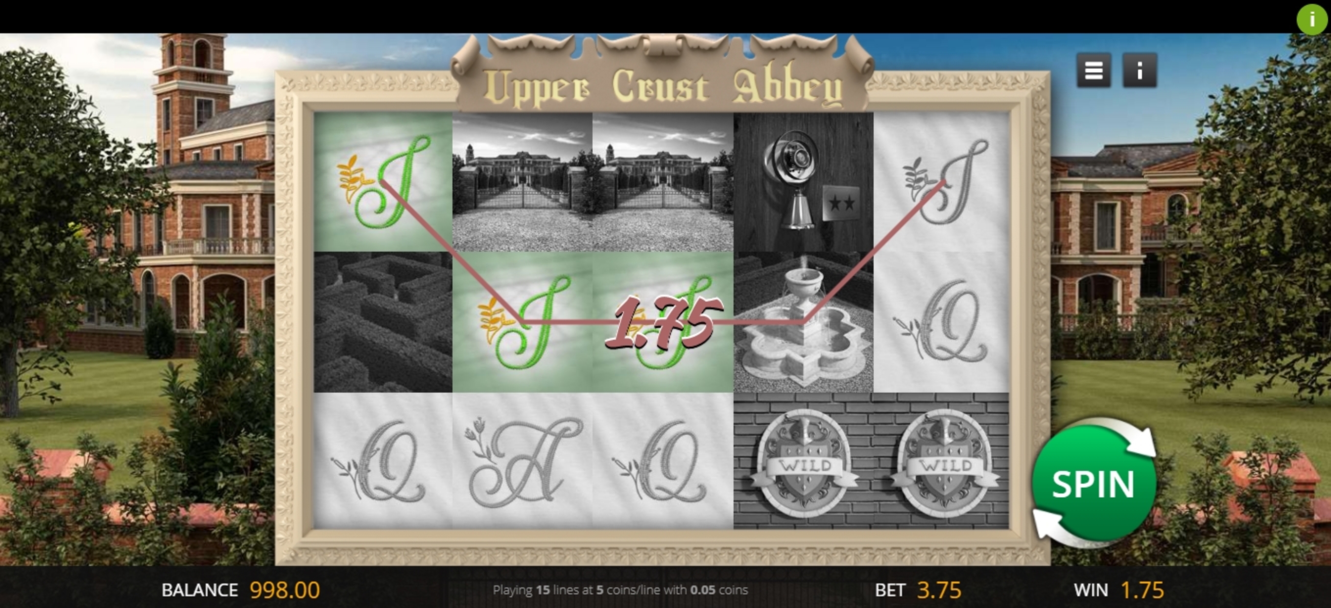 Win Money in Upper Crust Abbey Free Slot Game by Genii