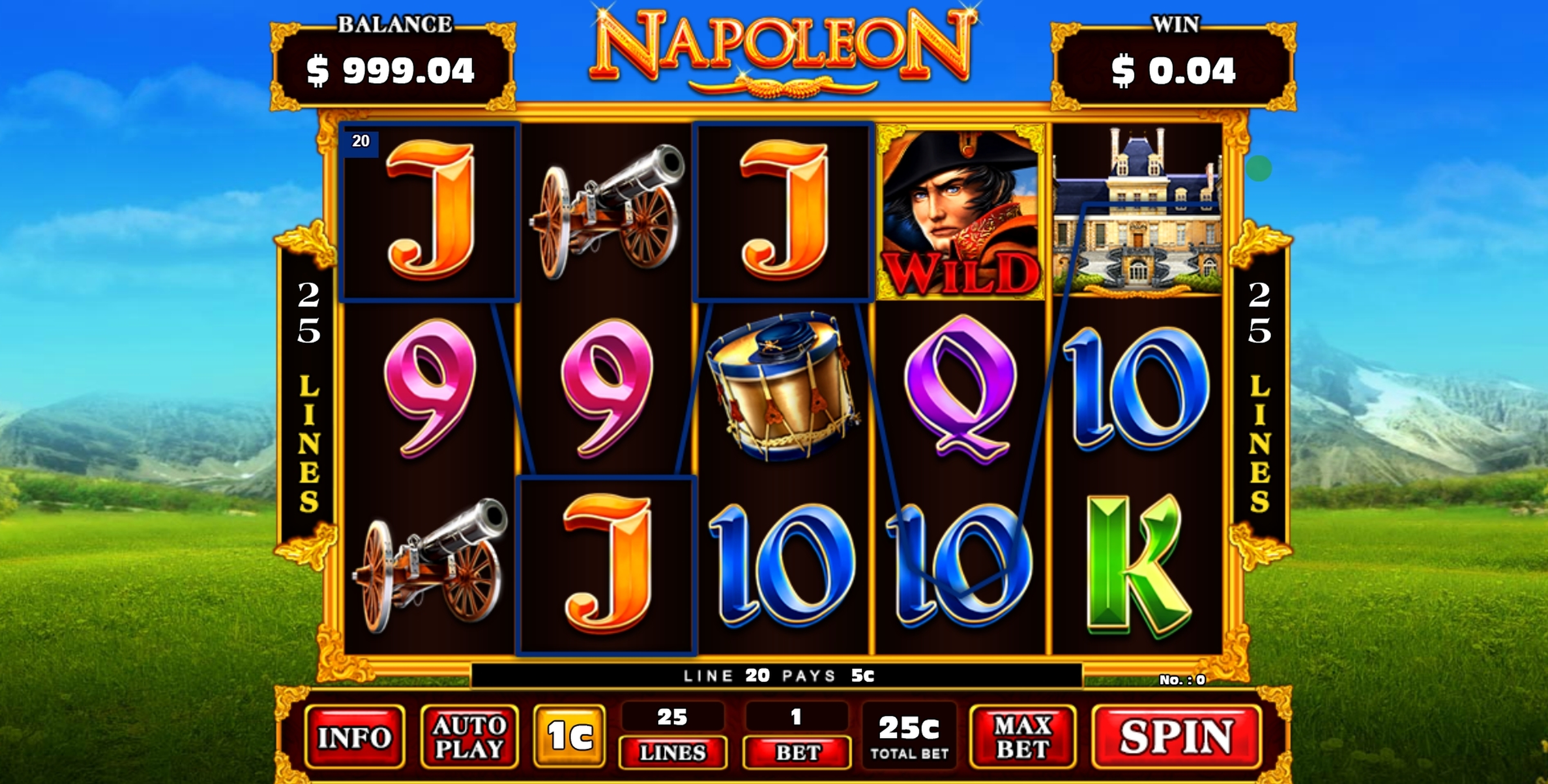 Win Money in Napoleon Free Slot Game by GMW
