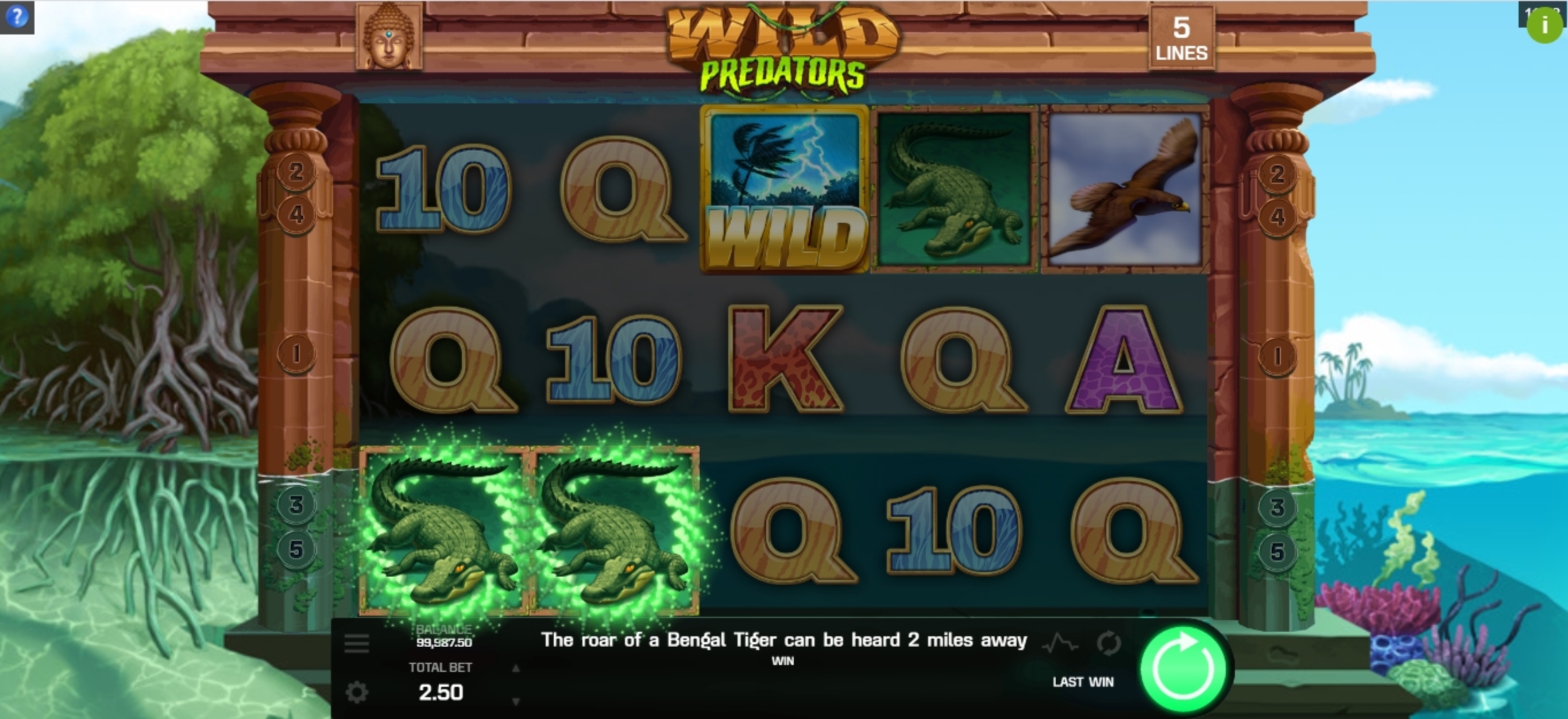 Win Money in Wild Predators Free Slot Game by Golden Rock Studios