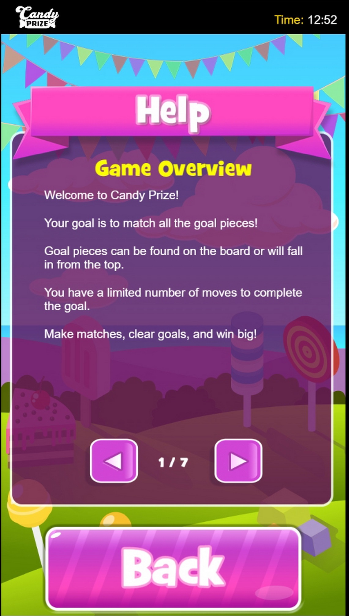 Info of Candy Prize Slot Game by Green Jade Games