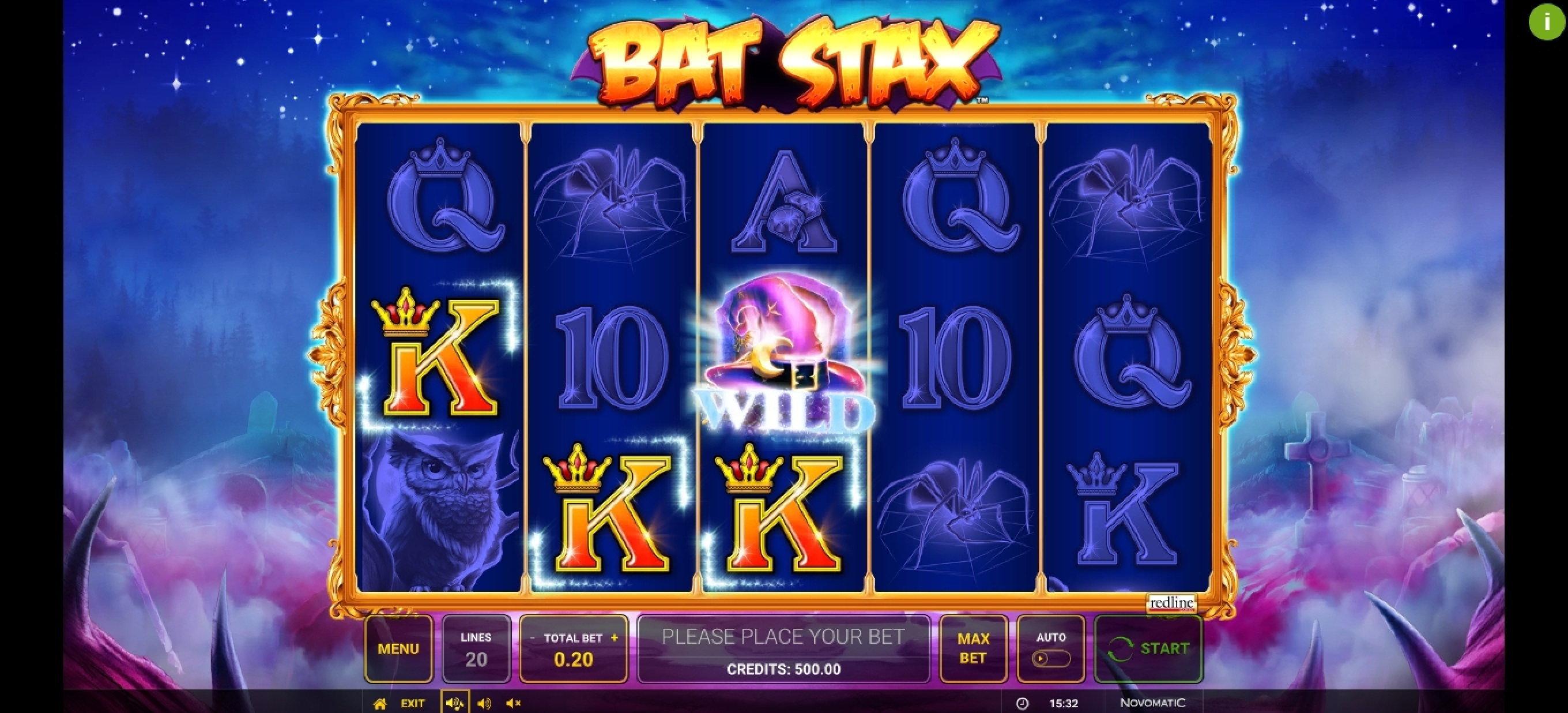 Win Money in Bat Stax Free Slot Game by Greentube