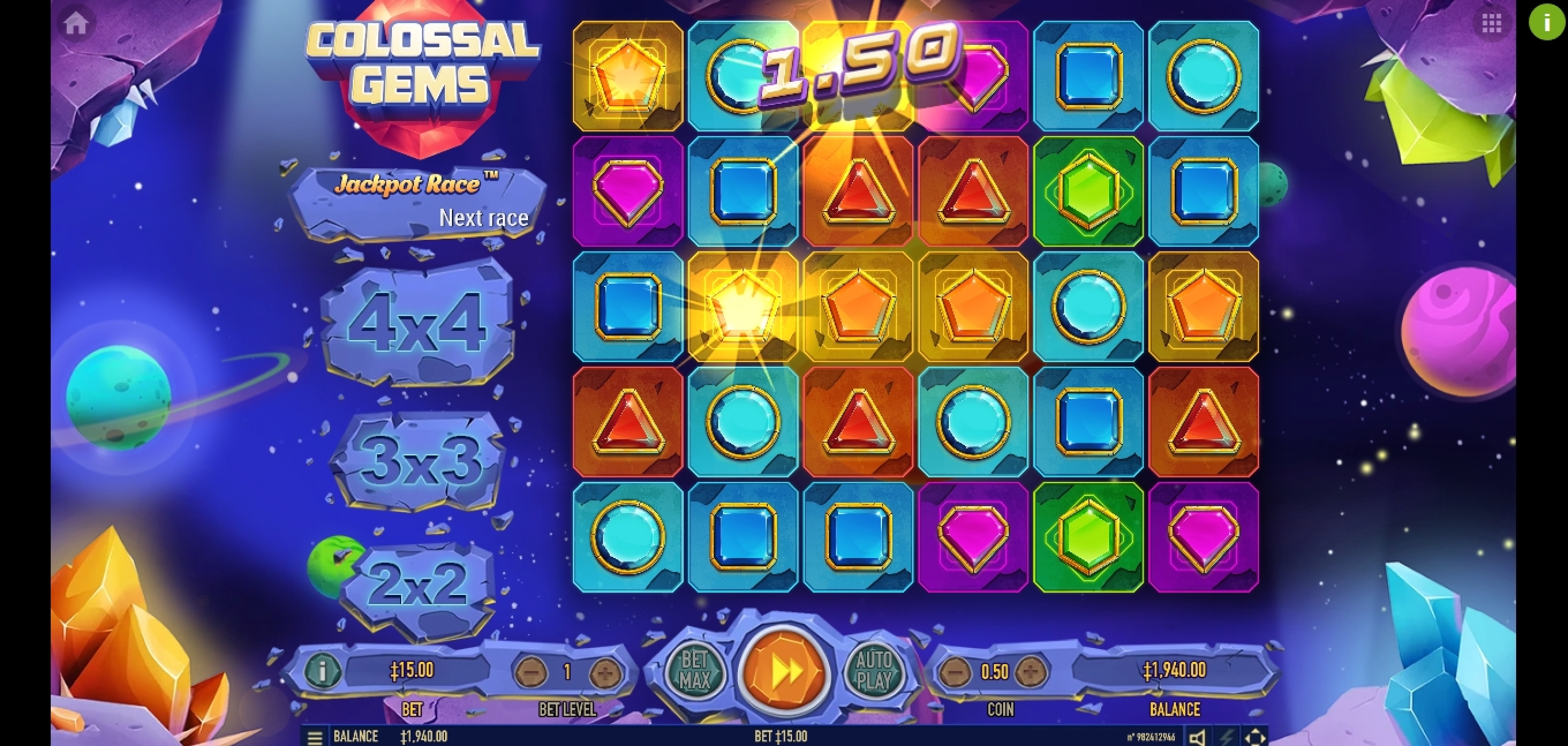Win Money in Colossal Gems Free Slot Game by Habanero