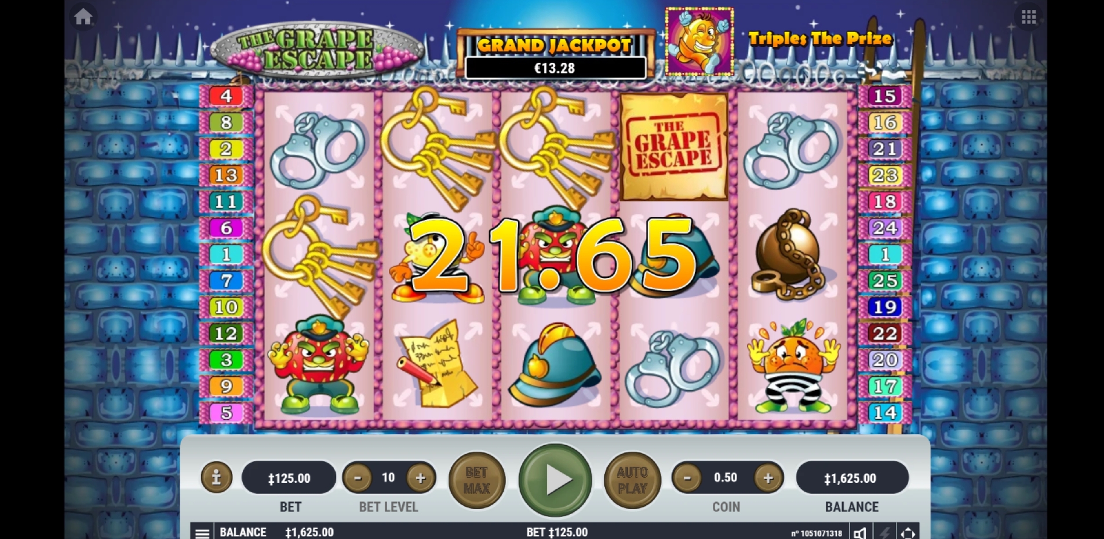 Win Money in Grape Escape Free Slot Game by Habanero