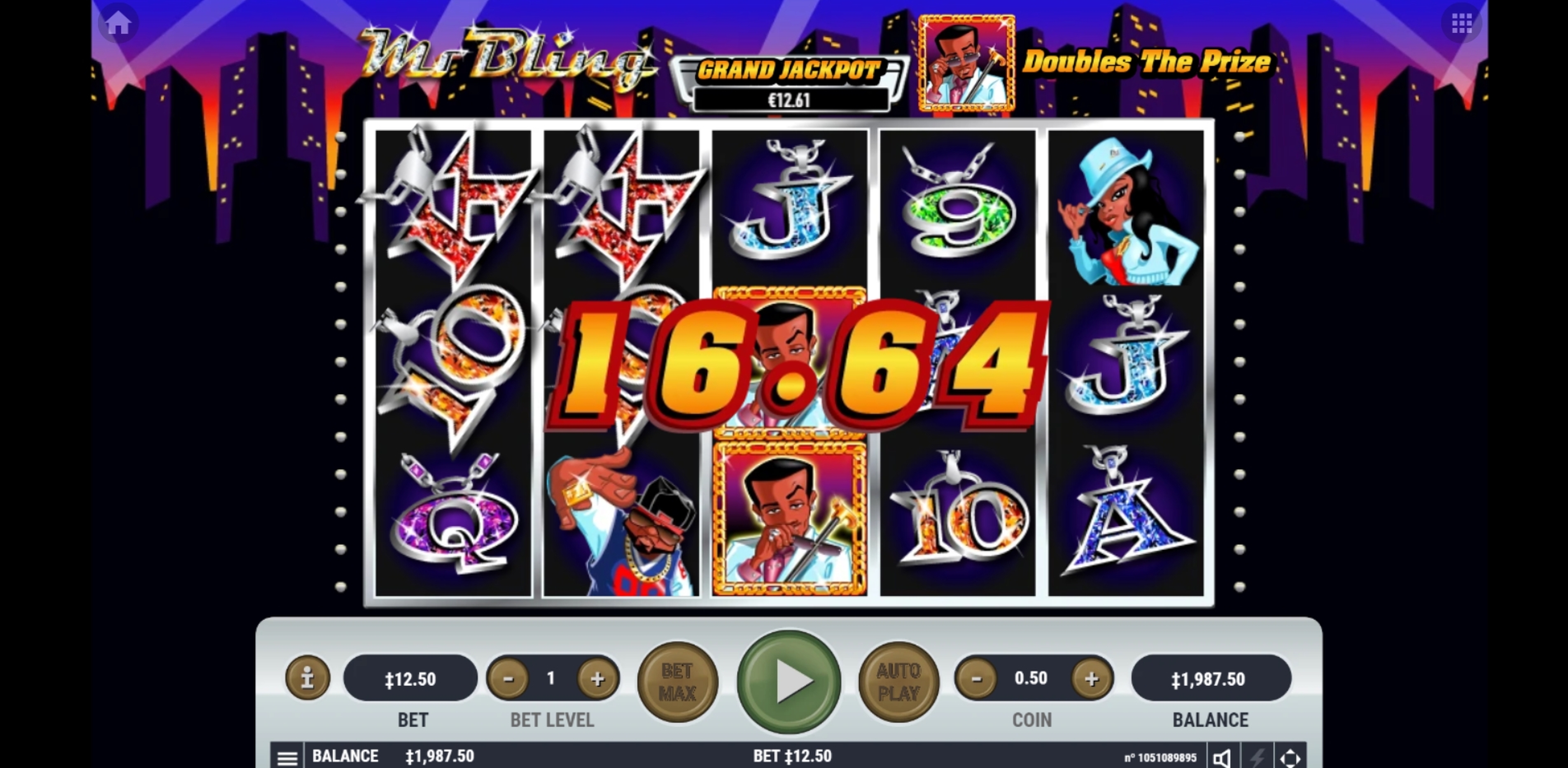 Win Money in Mr Bling Free Slot Game by Habanero