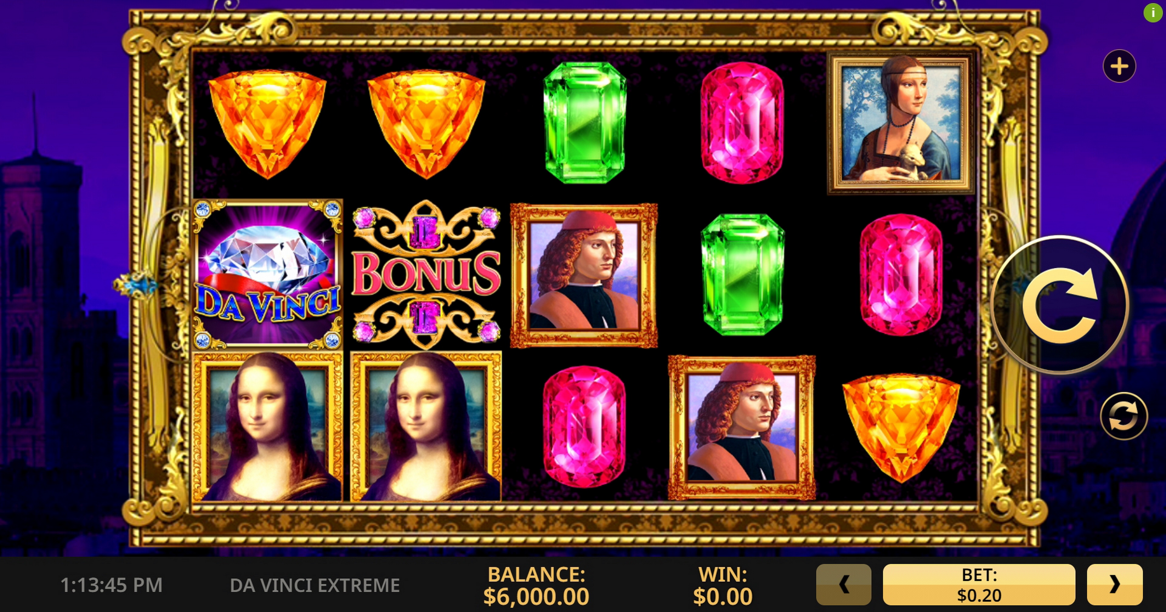 Reels in Da Vinci Extreme Slot Game by High 5 Games