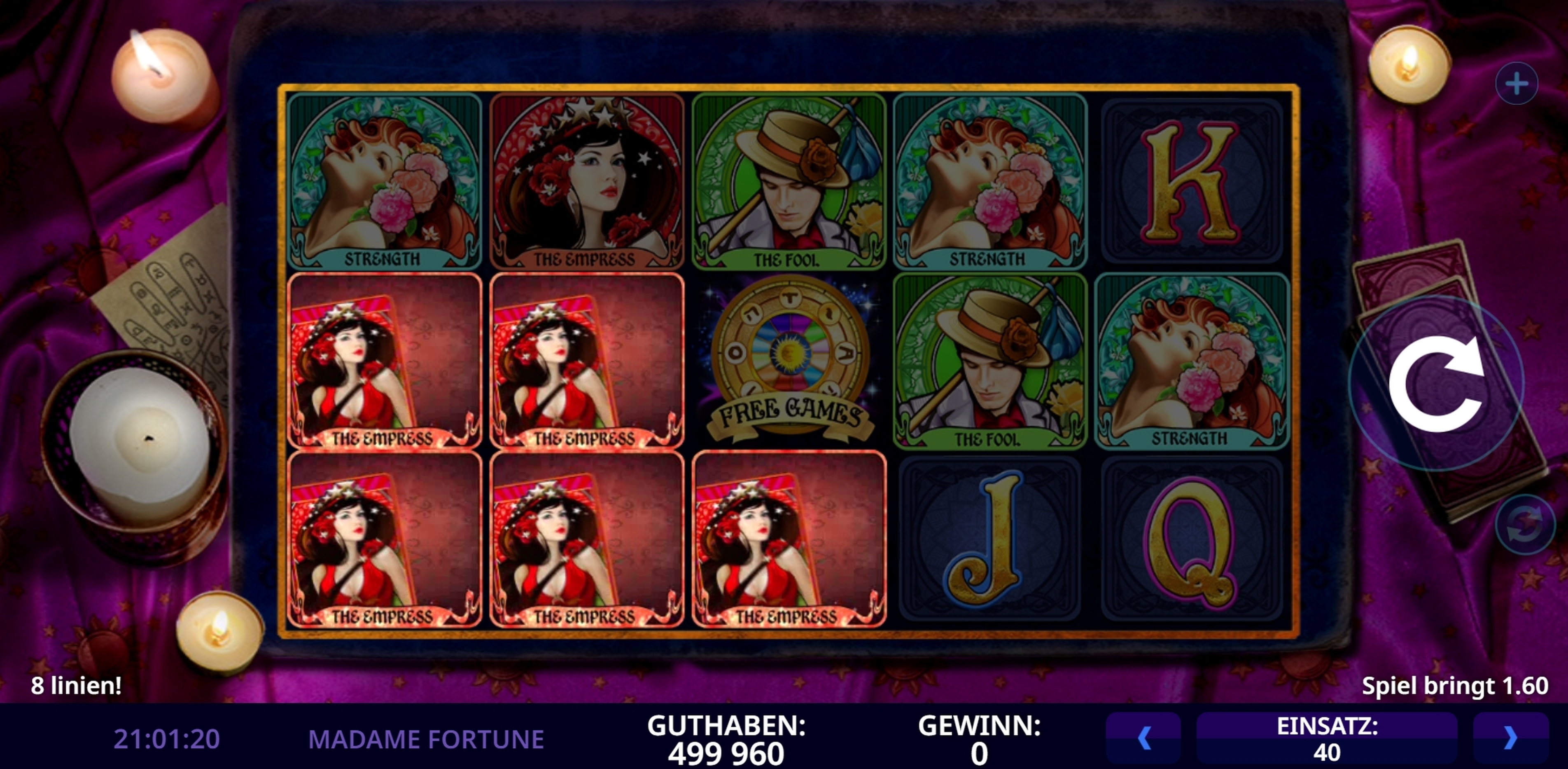 Win Money in Madame Fortune Free Slot Game by High 5 Games